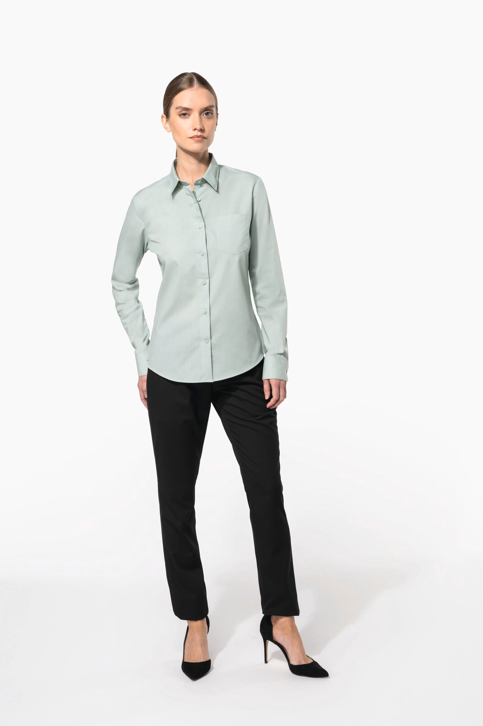 Chemise popeline polycoton entretien facile femme - Image 5