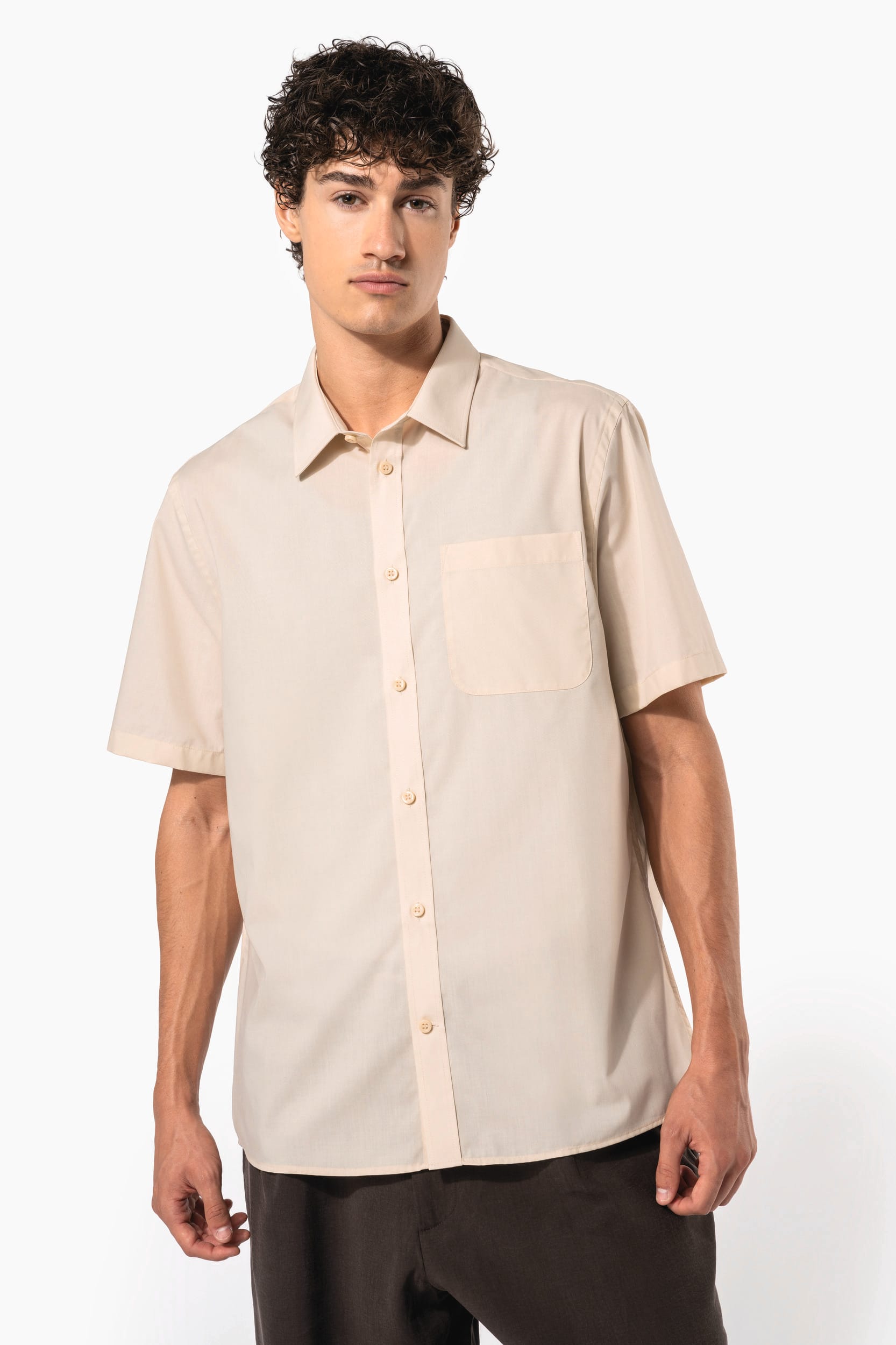 Chemise popeline polycoton manches courtes entretien facile homme - Image 6