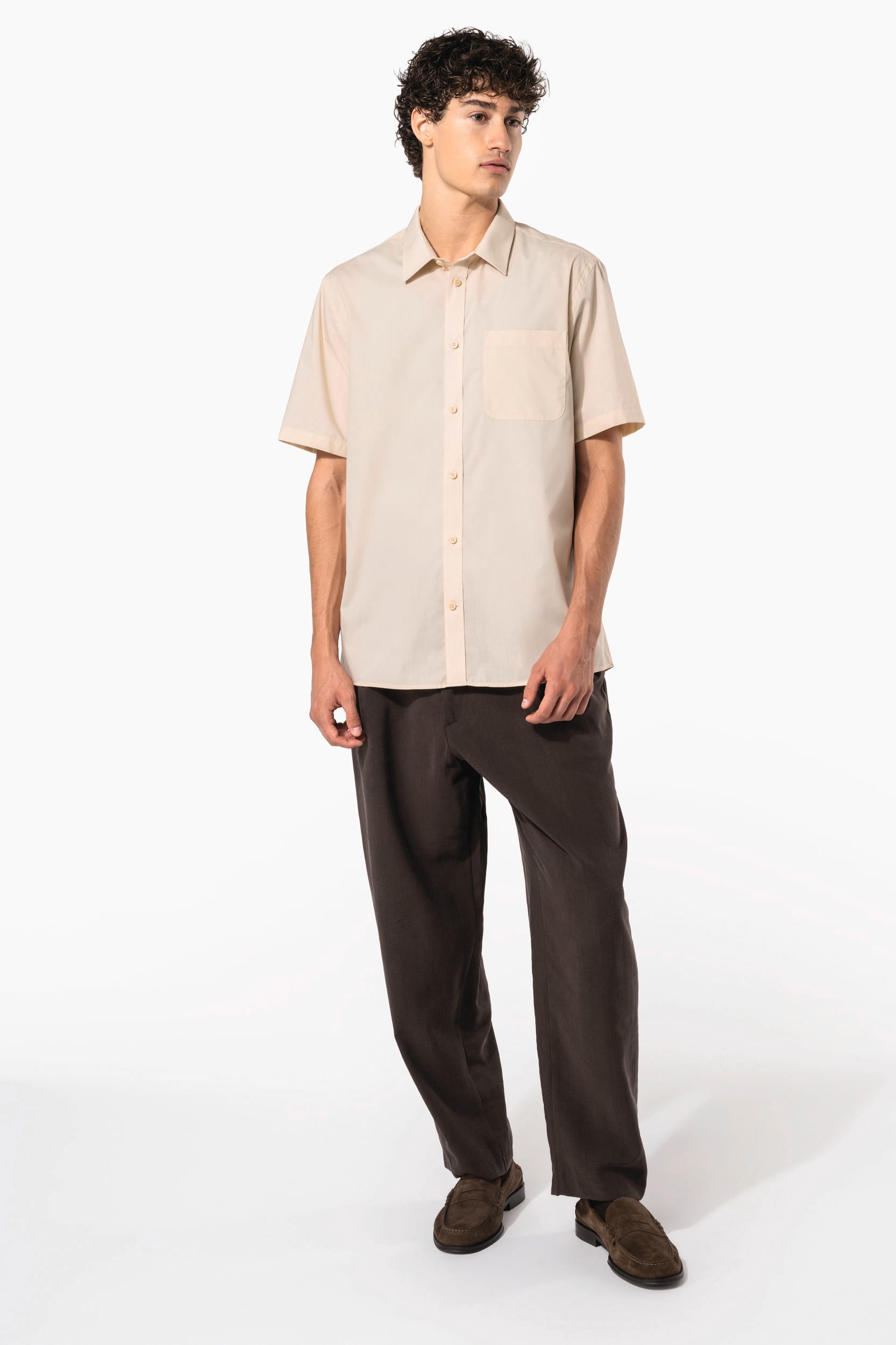 Chemise popeline polycoton manches courtes entretien facile homme - Image 7