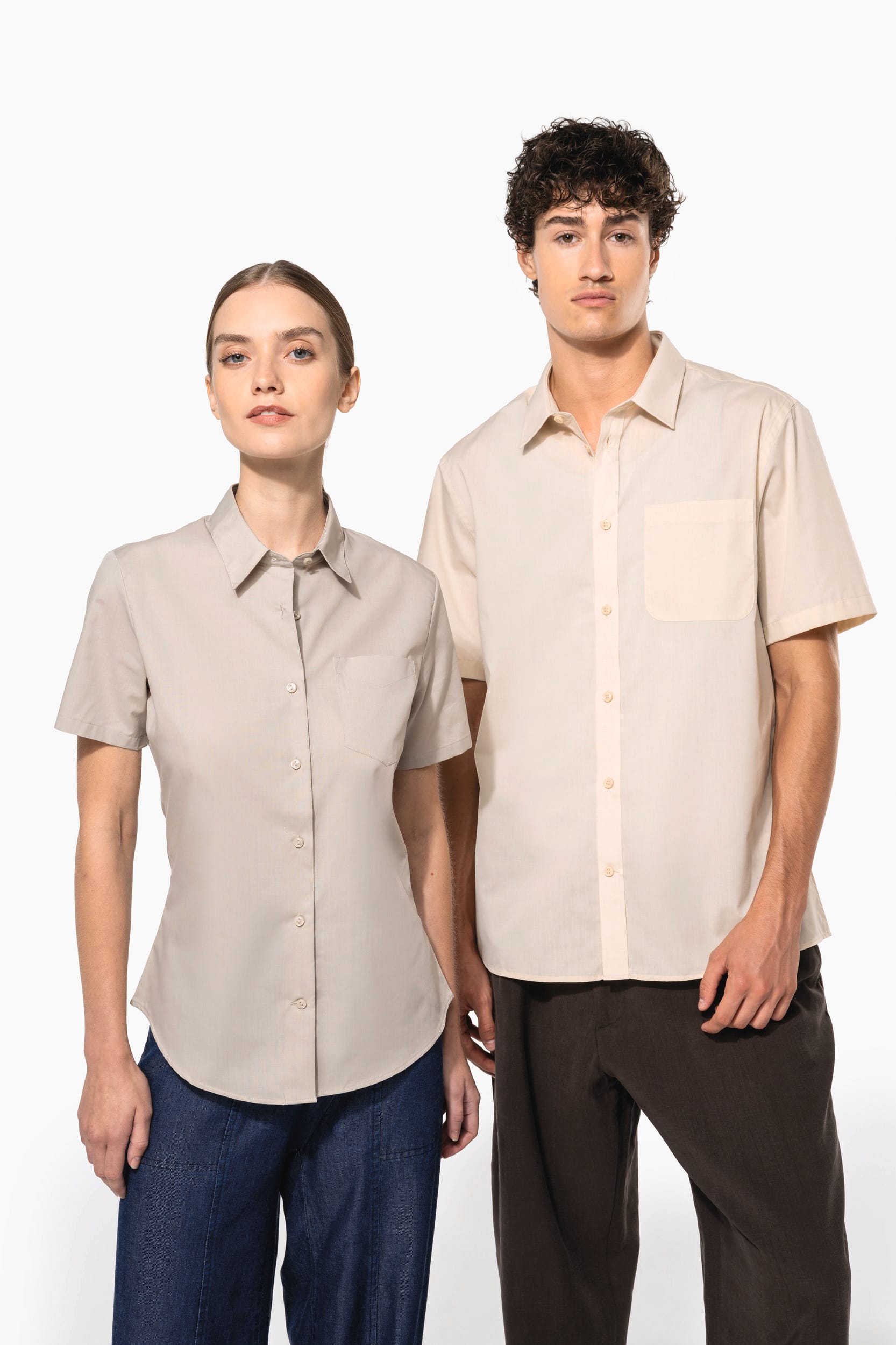 Chemise popeline polycoton manches courtes entretien facile femme - Image 6