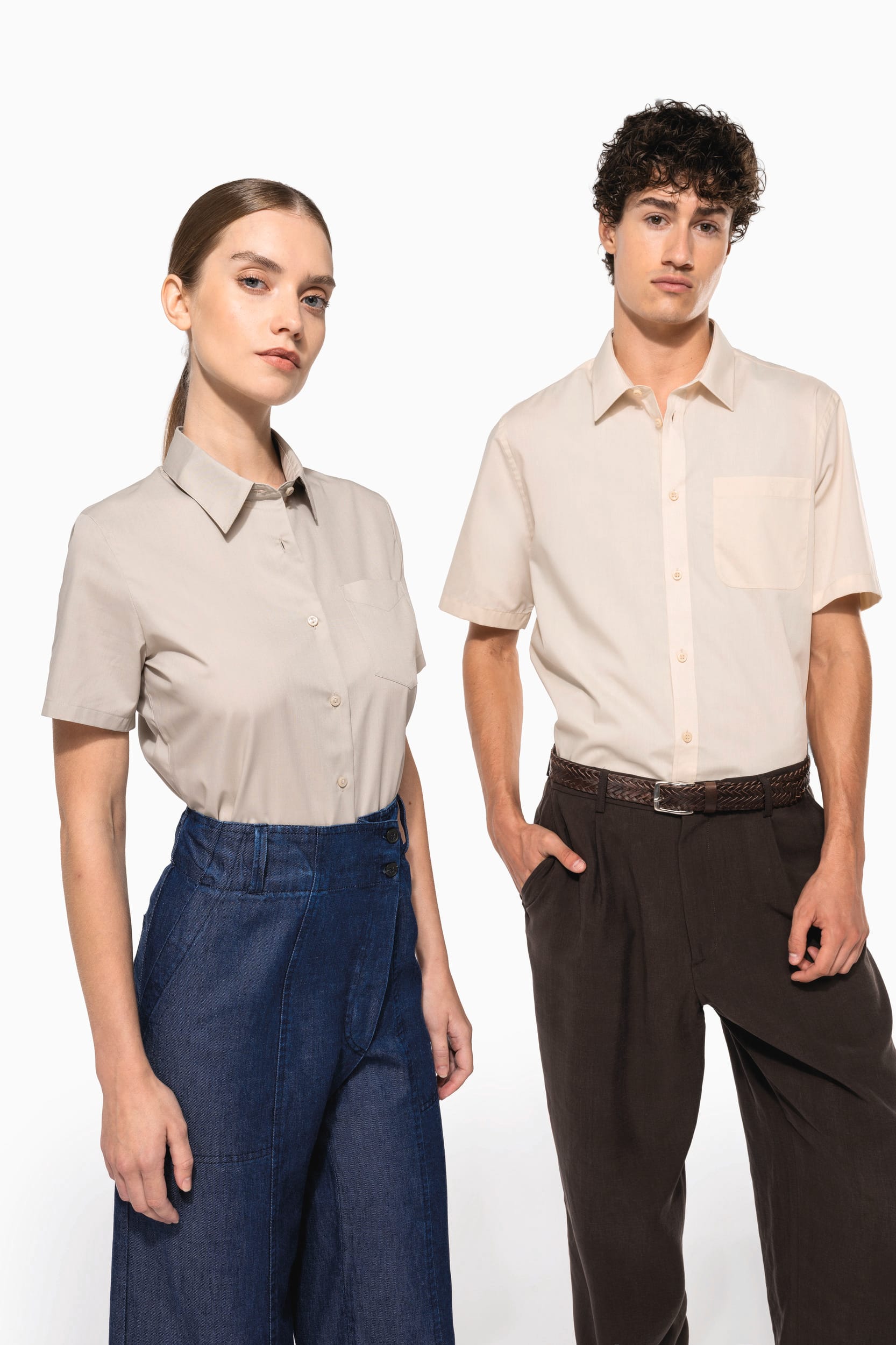 Chemise popeline polycoton manches courtes entretien facile femme - Image 8