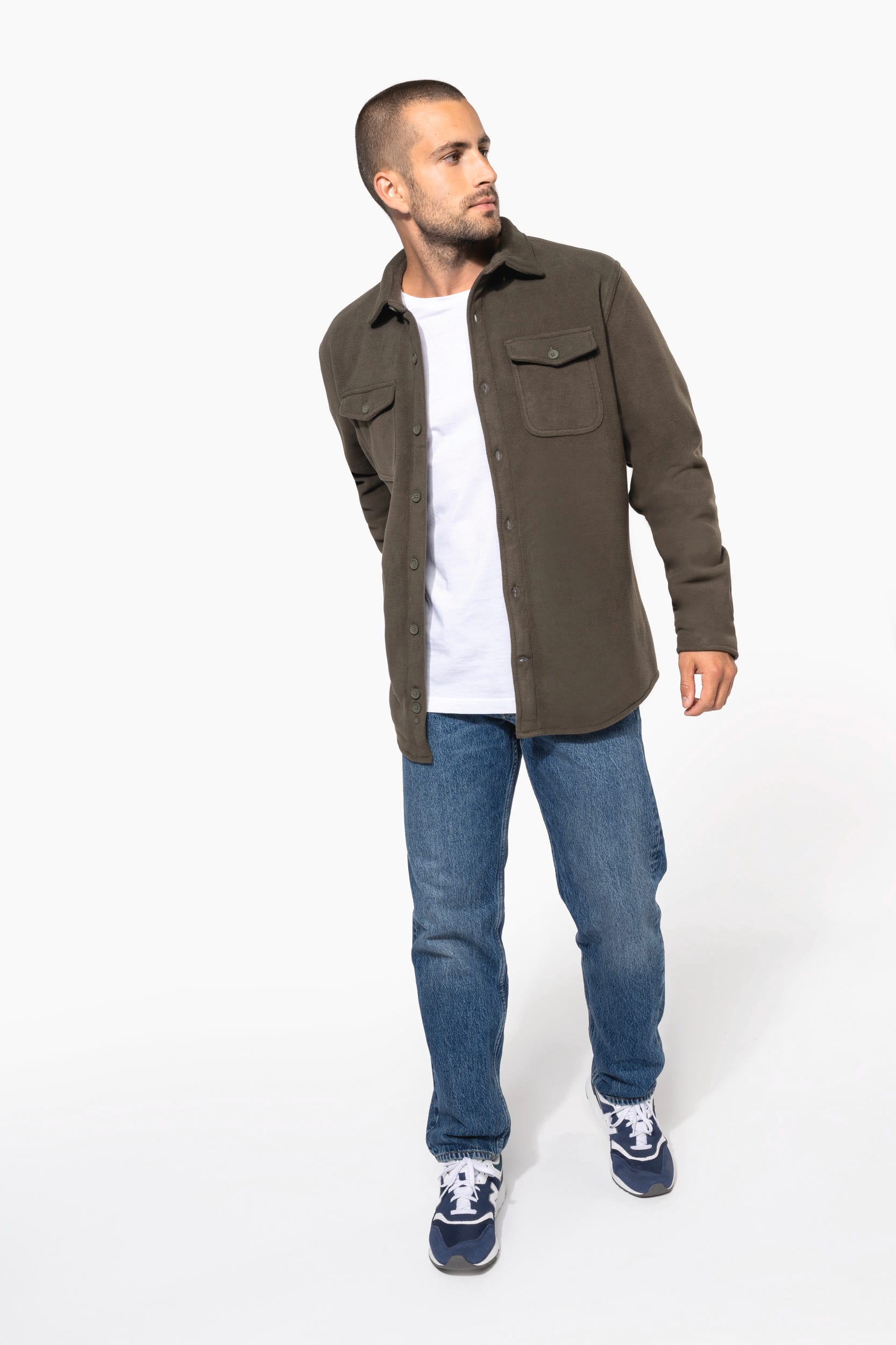 Surchemise polaire doublée sherpa polaire homme - Image 9