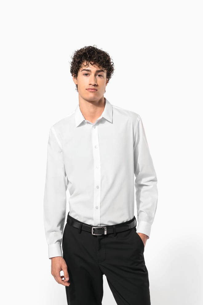 Men’s poplin easy care polycotton shirt