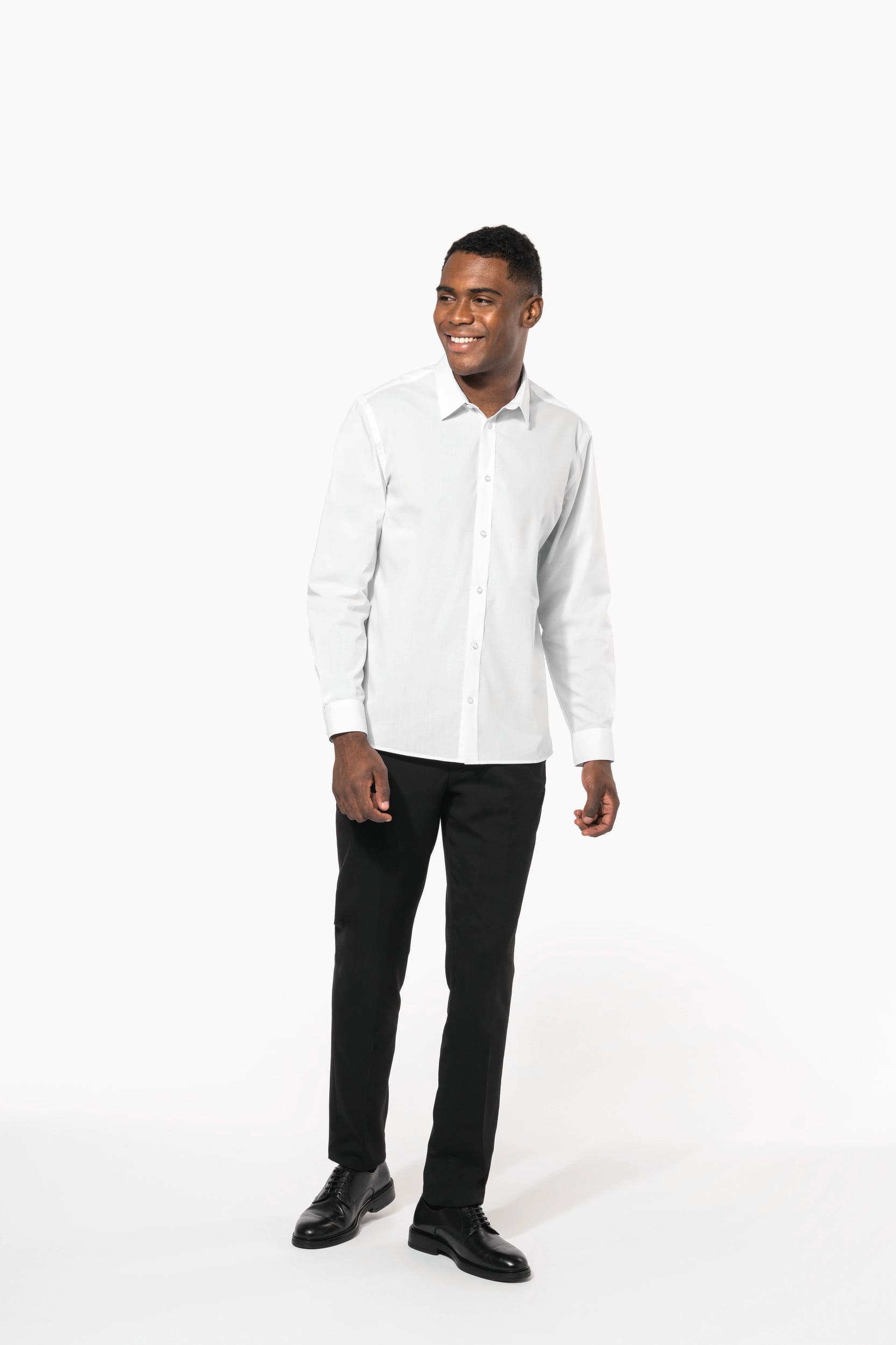 Chemise popeline polycoton sans poche entretien facile homme - Image 16