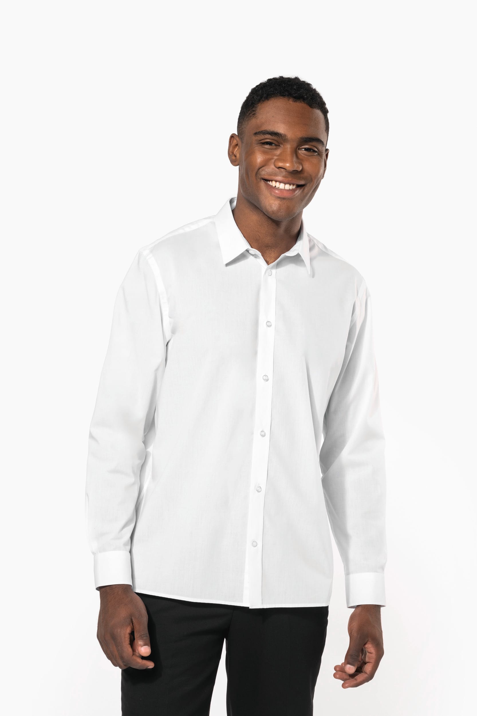 Chemise popeline polycoton sans poche entretien facile homme - Image 17