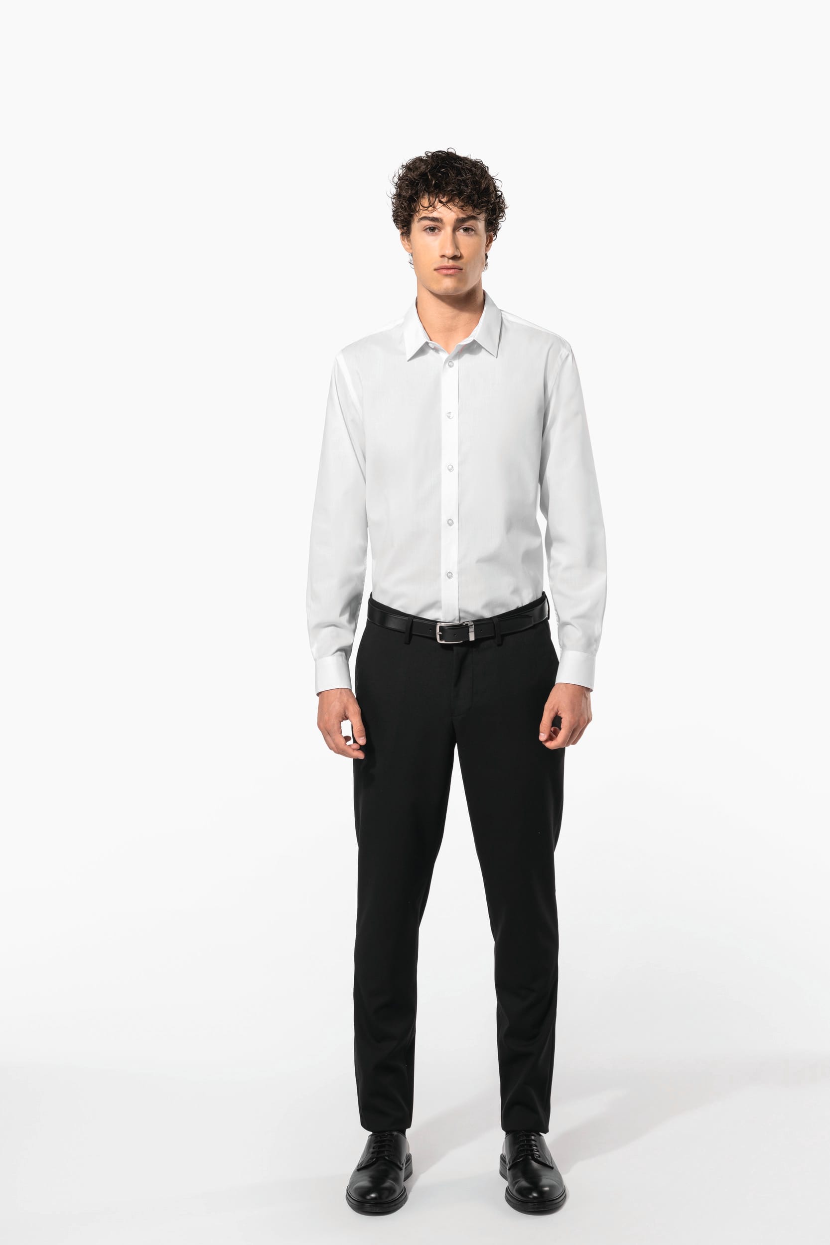 Chemise popeline polycoton sans poche entretien facile homme - Image 12