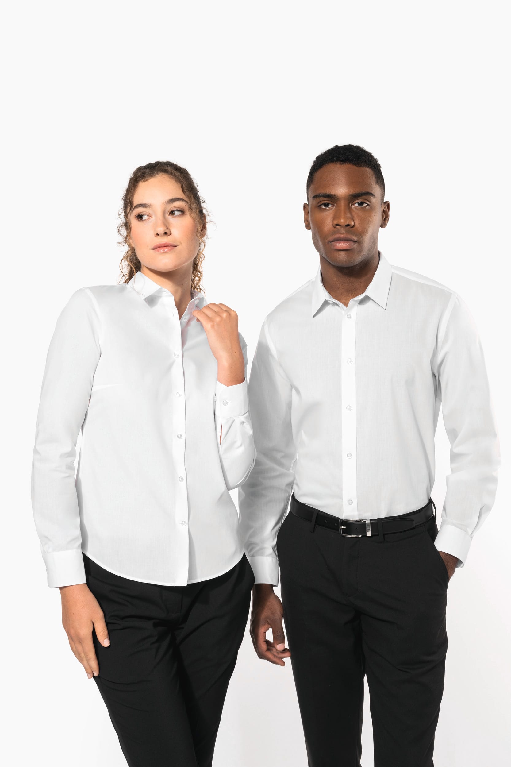 Chemise popeline polycoton sans poche entretien facile homme - Image 24