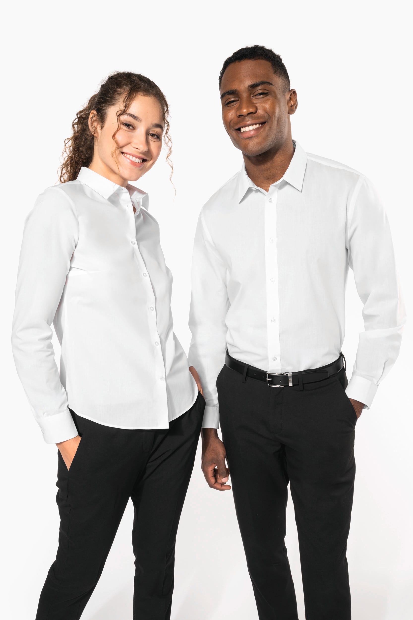 Chemise popeline polycoton sans poche entretien facile homme - Image 25