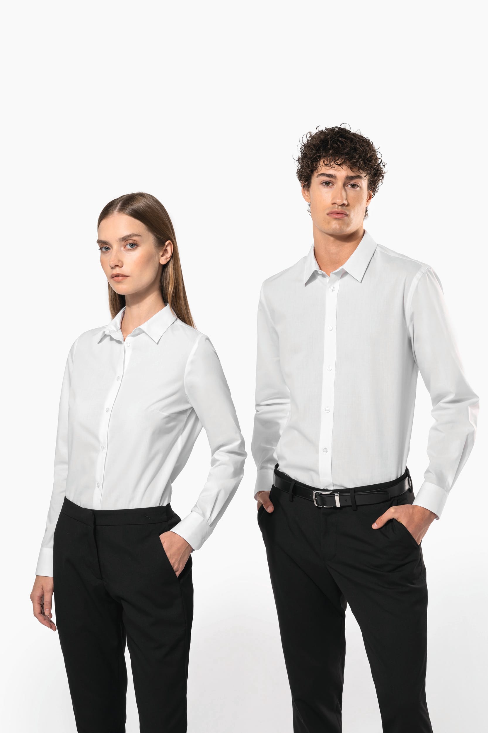 Chemise popeline polycoton sans poche entretien facile homme - Image 6