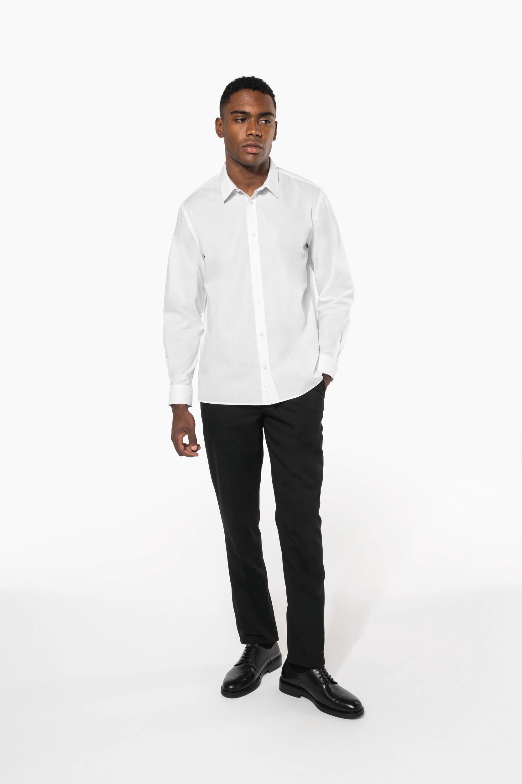 Chemise popeline polycoton sans poche entretien facile homme - Image 15