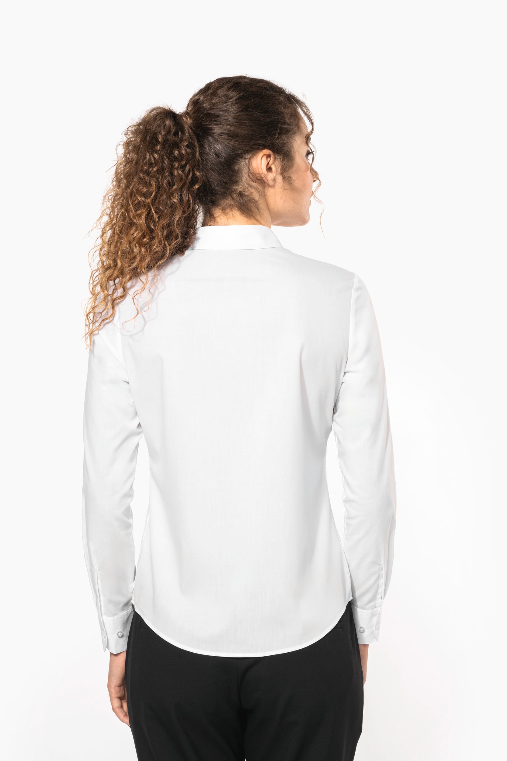 Chemise popeline polycoton sans poche entretien facile femme - Image 12