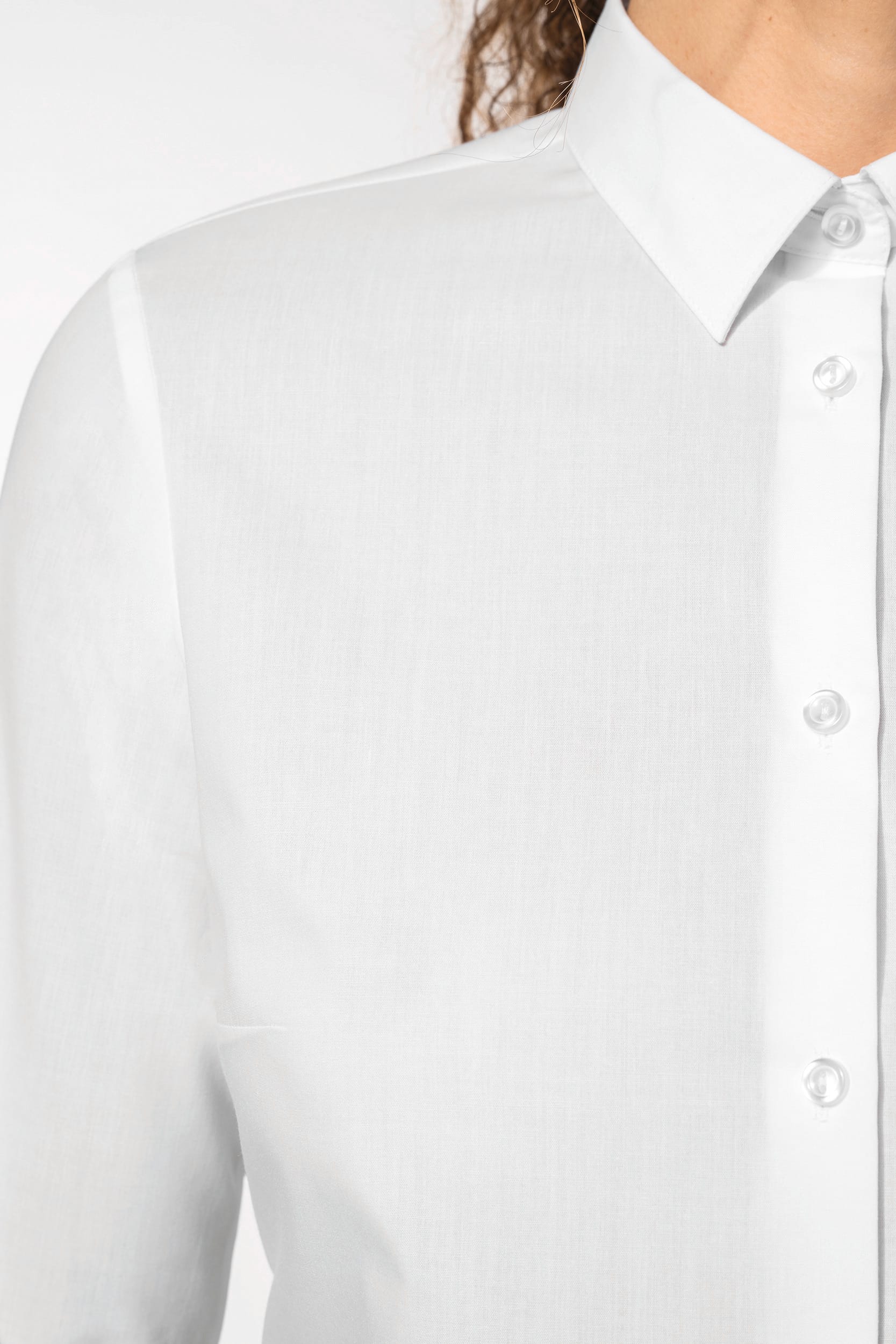 Chemise popeline polycoton sans poche entretien facile femme - Image 14
