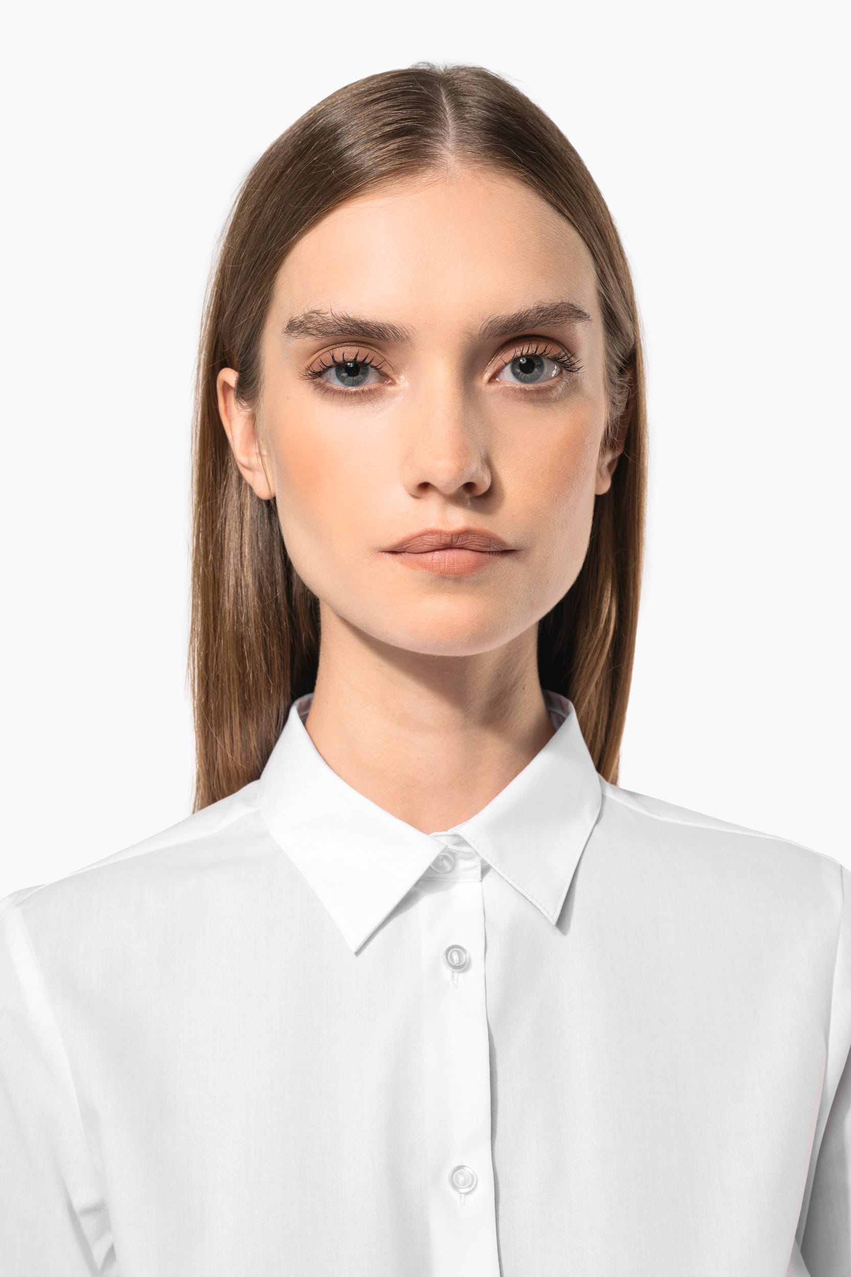 Chemise popeline polycoton sans poche entretien facile femme - Image 4