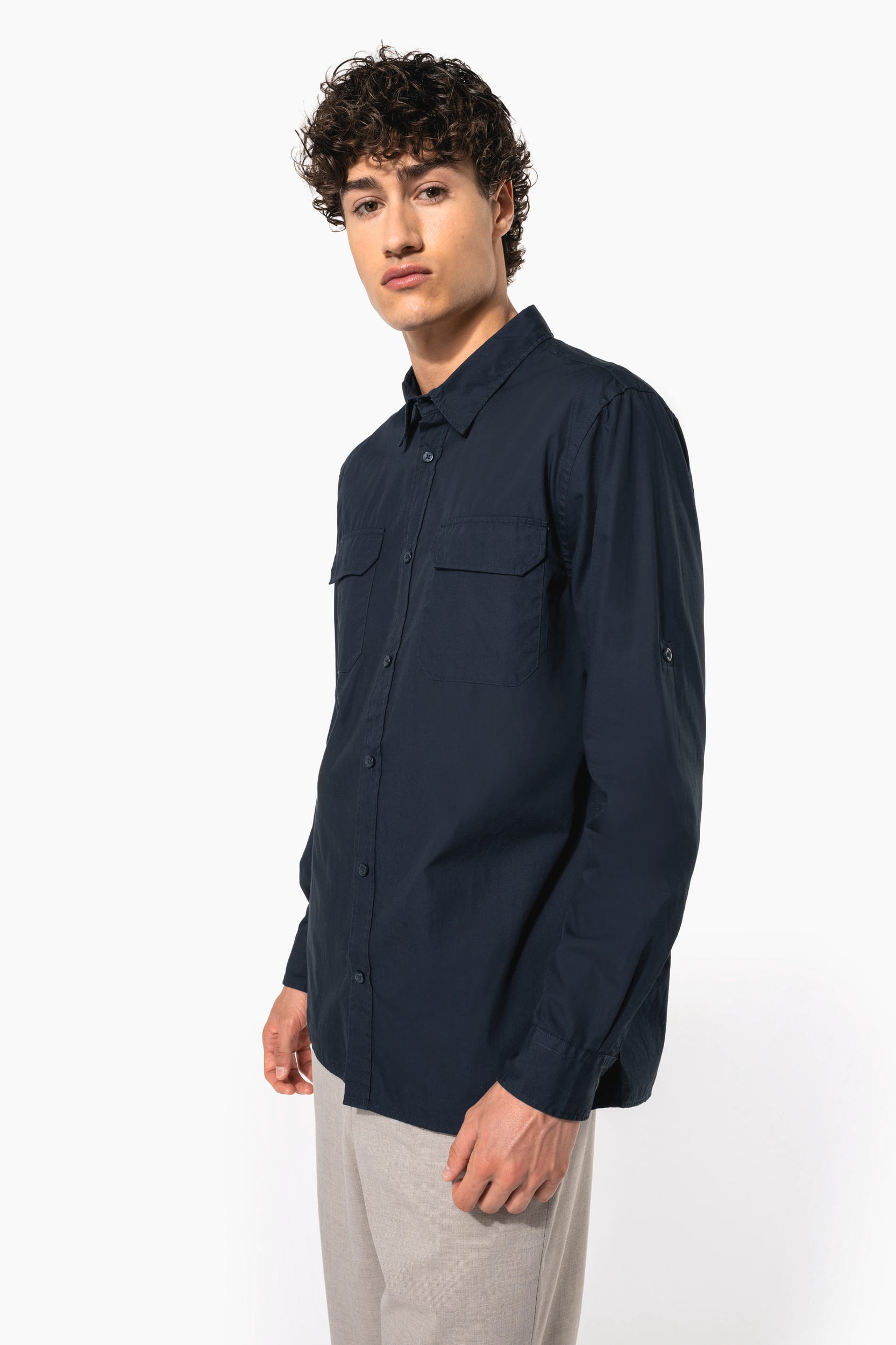 Chemise safari manches longues homme - Image 1