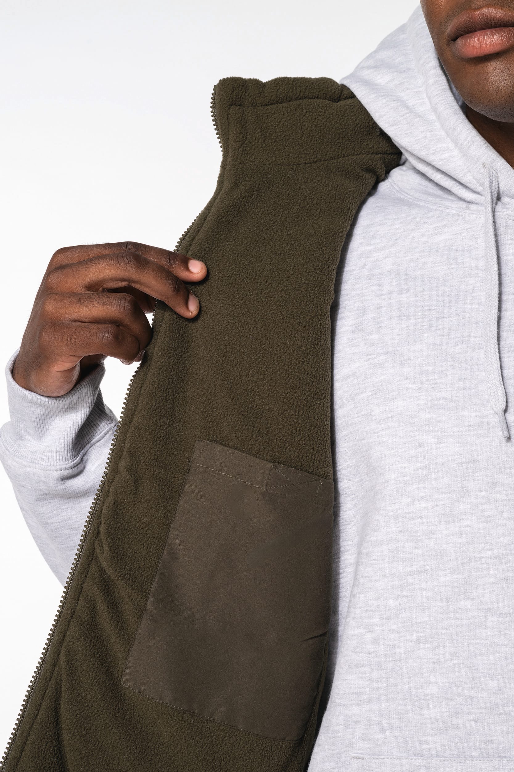 Colete com forro polar