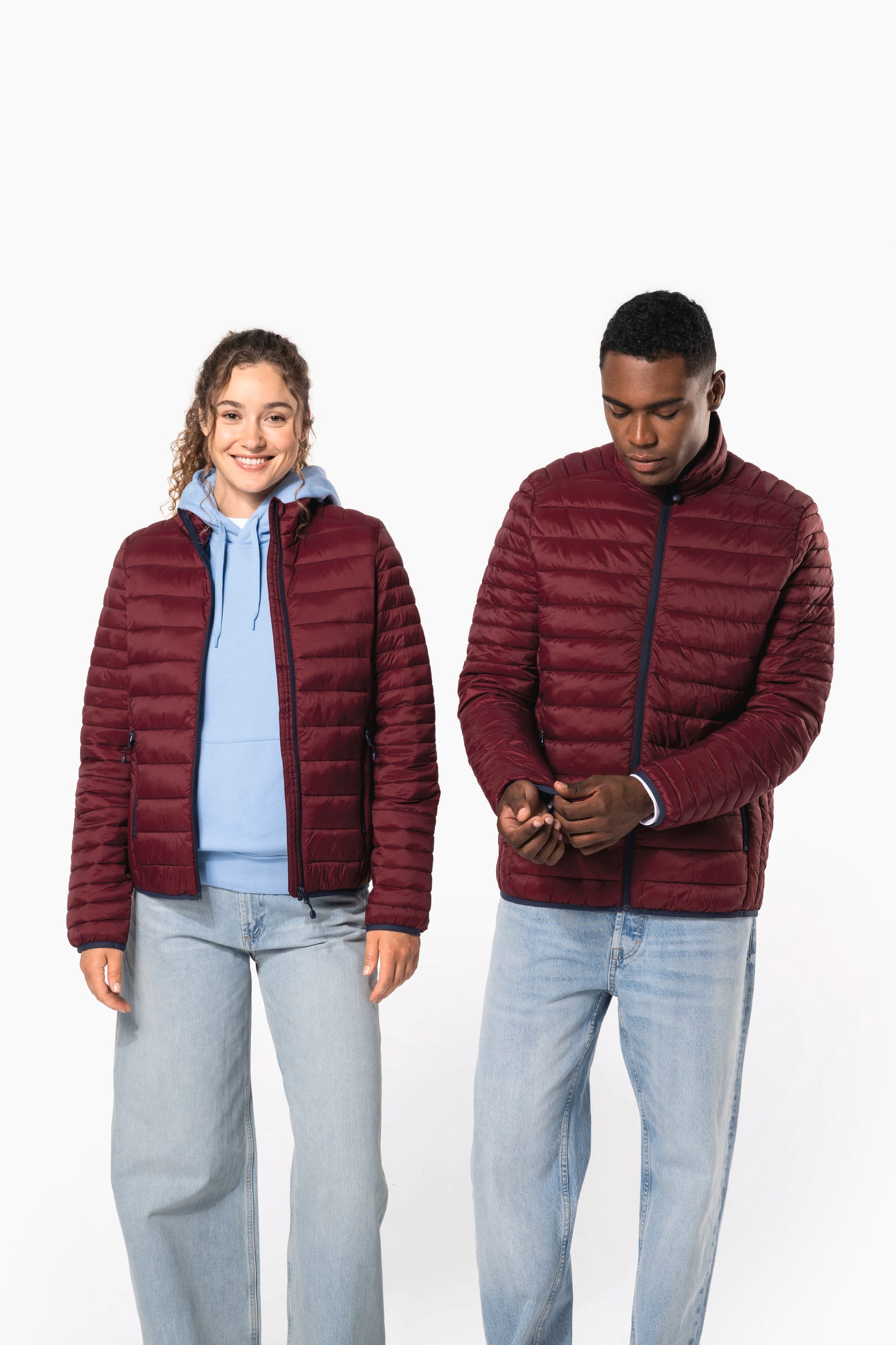 Blusão acolchoado leve de senhora