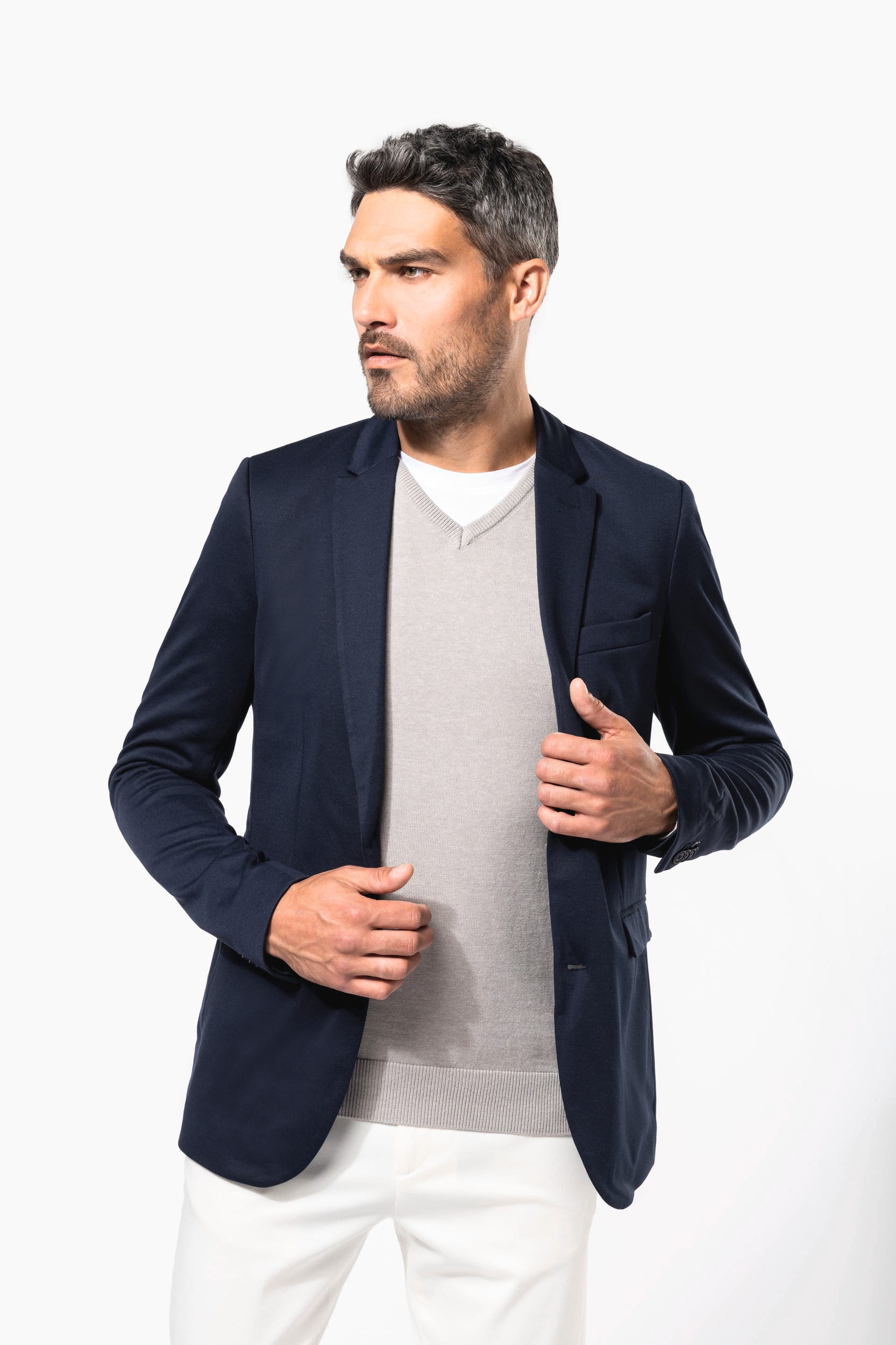 Blazer em malha de homem
