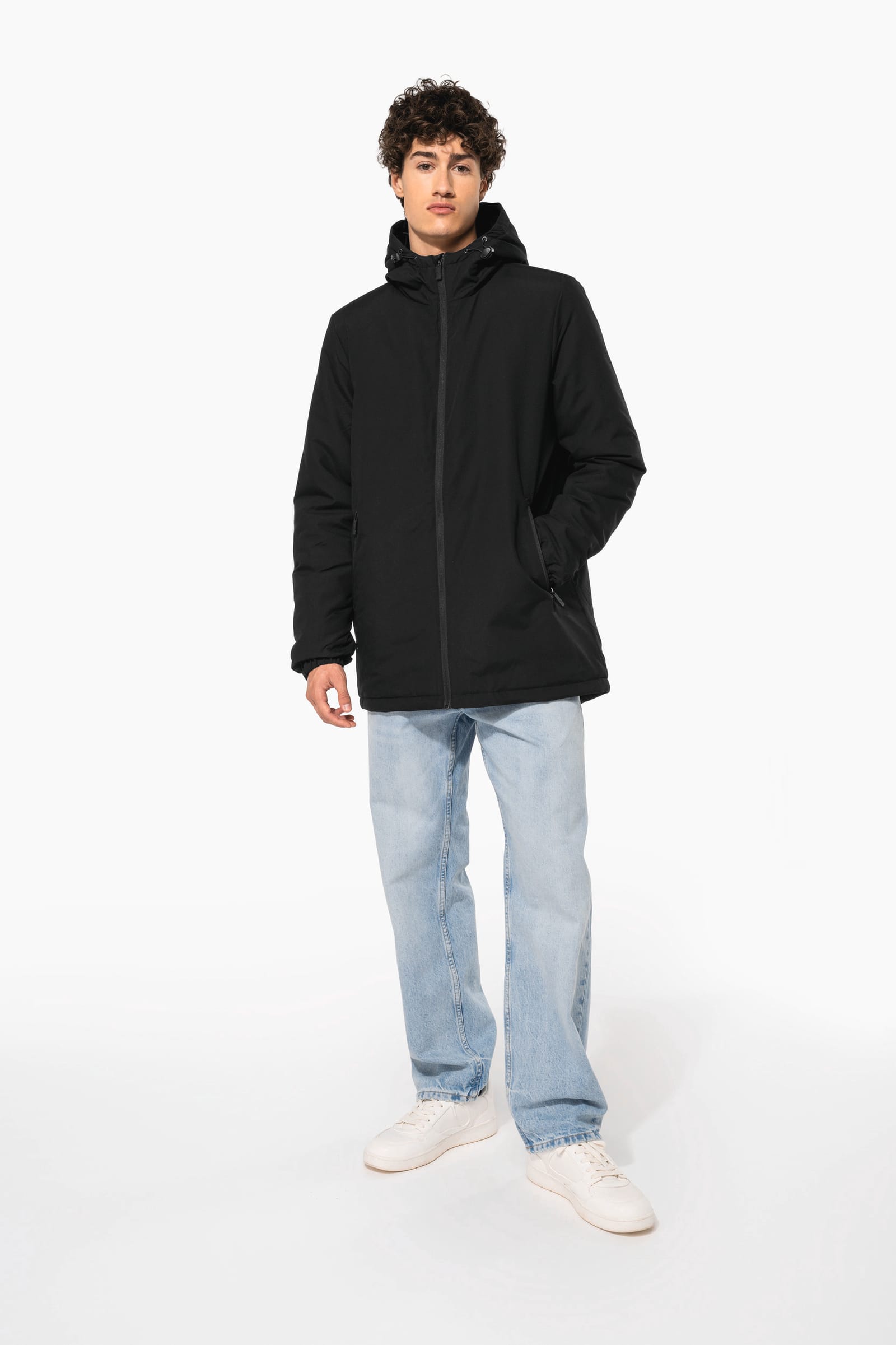 Unisex gerecyclede parka met capuchon