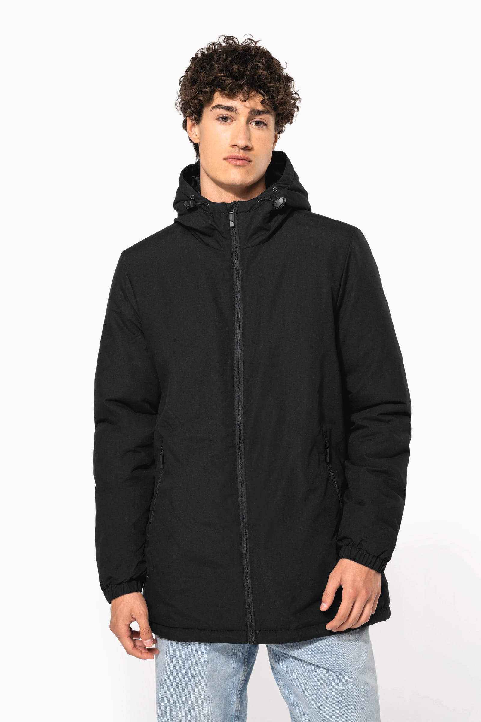 Unisex gerecyclede parka met capuchon