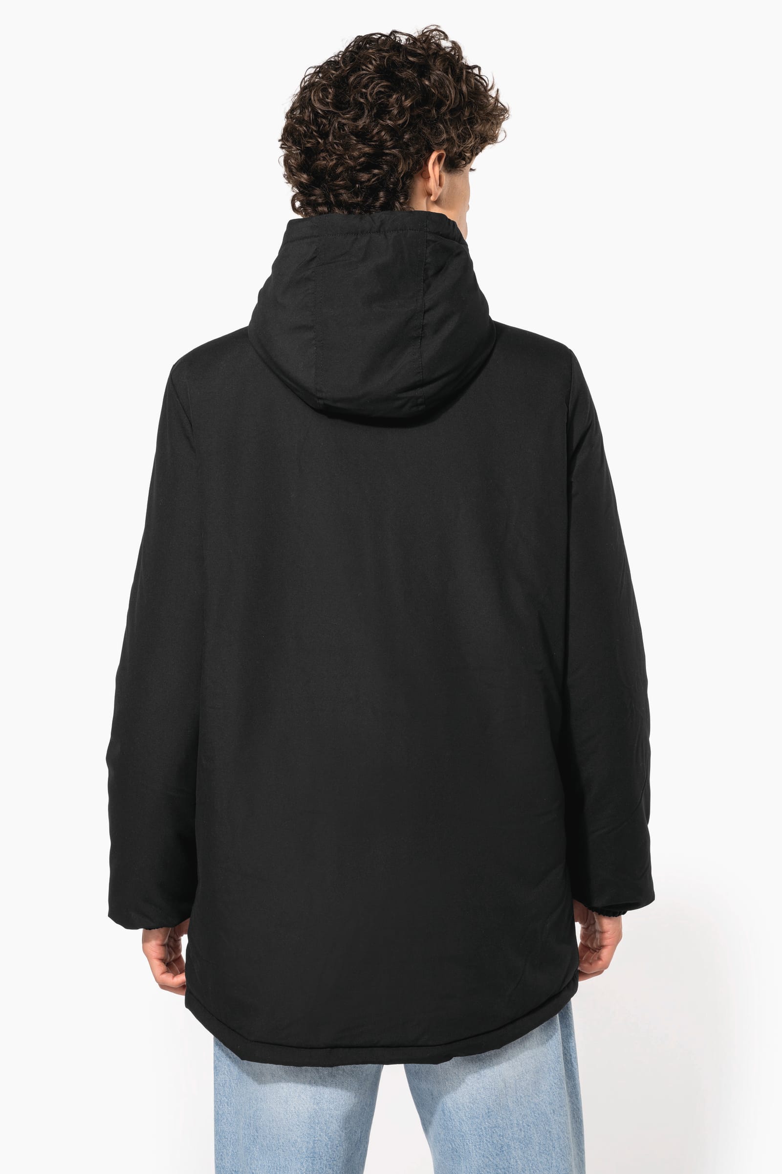 Unisex gerecyclede parka met capuchon