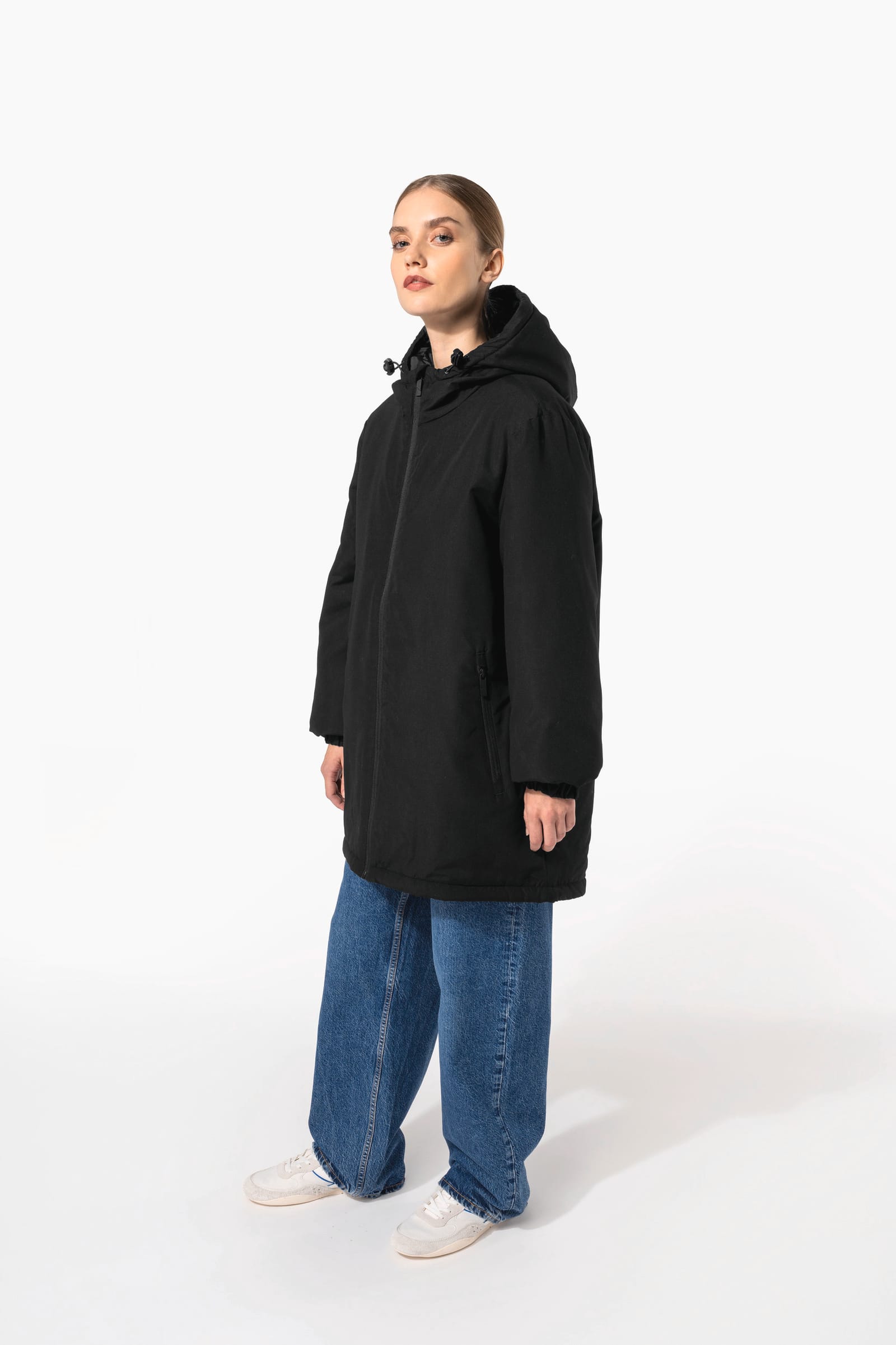 Unisex gerecyclede parka met capuchon