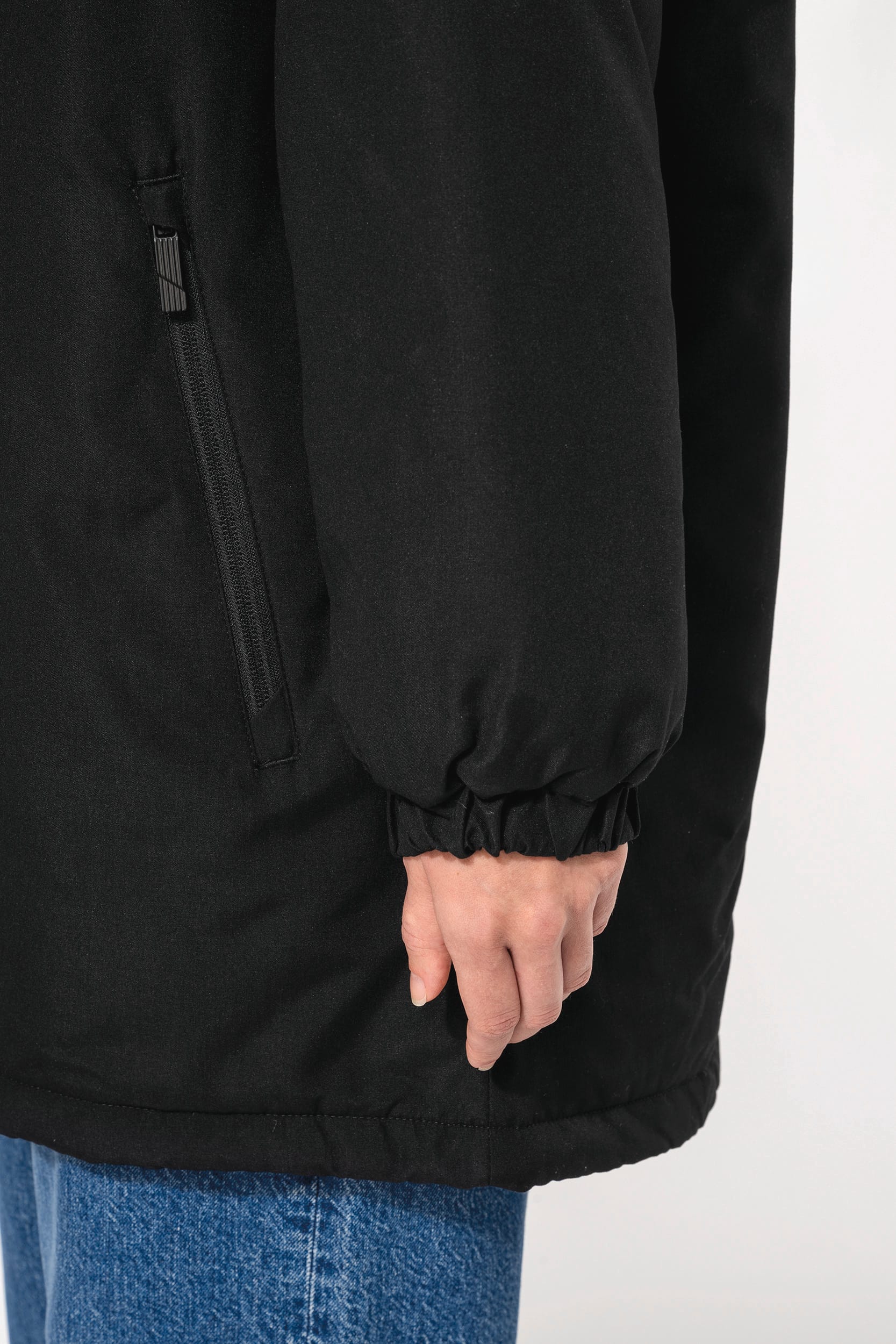 Parka à capuche recyclée unisexe - Image 9