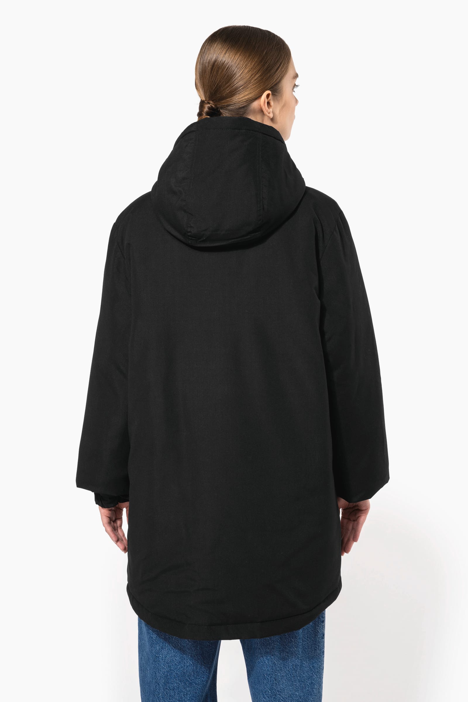 Unisex gerecyclede parka met capuchon