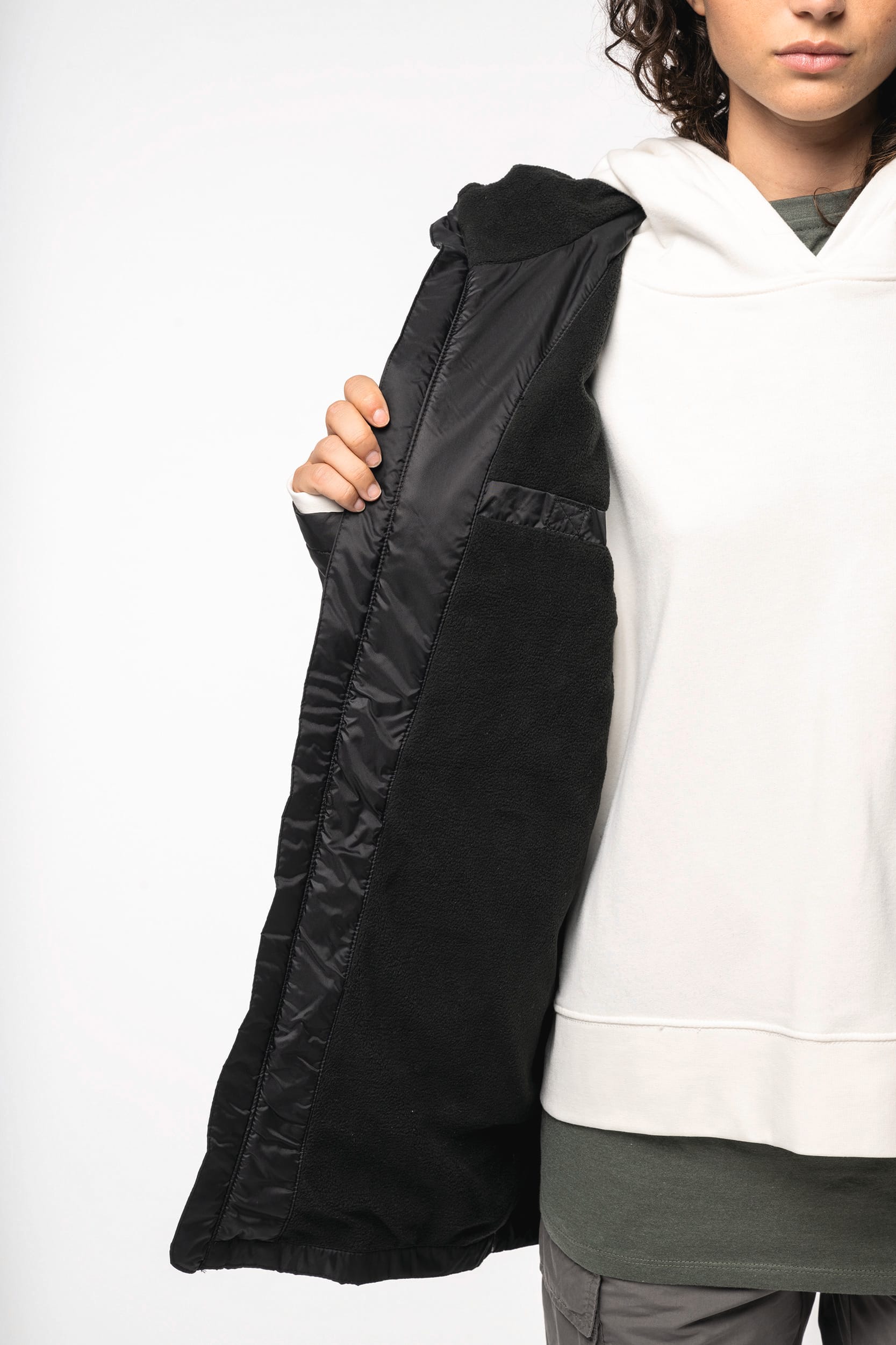 Veste à capuche avec doublure en micropolaire unisexe - Image 9