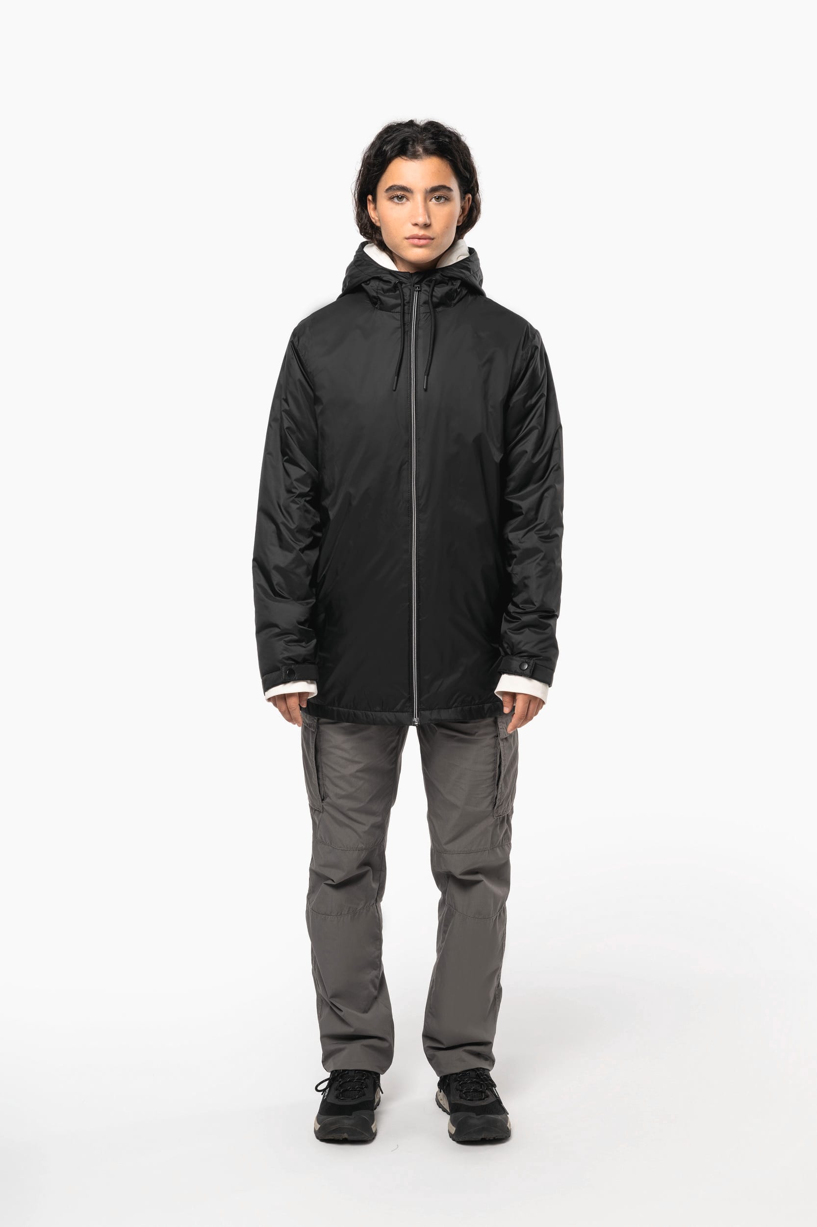 Veste à capuche avec doublure en micropolaire unisexe - Image 10