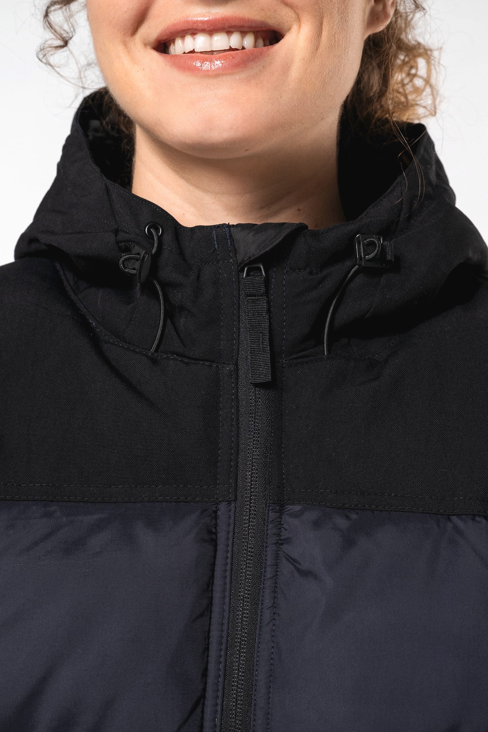 Parka matelassée à capuche bi-ton unisexe - Image 14