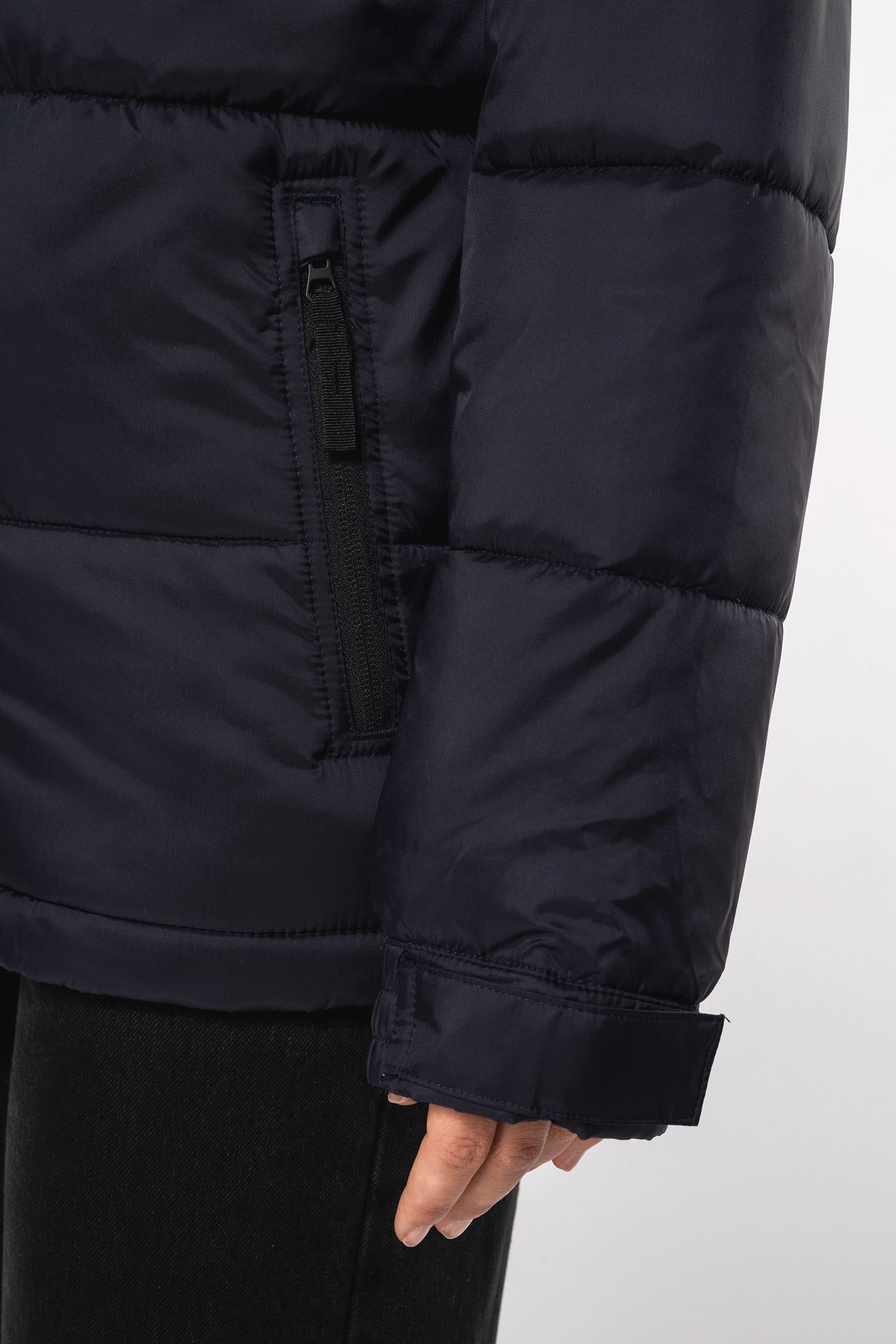 Parka matelassée à capuche bi-ton unisexe - Image 16