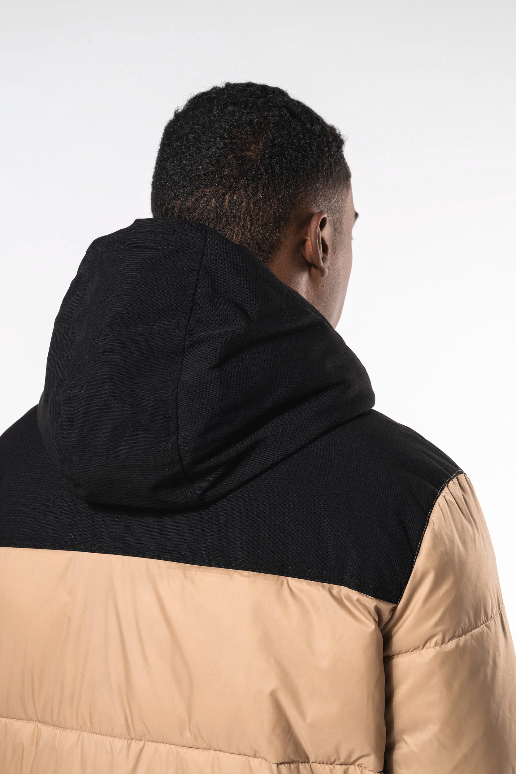 Parka matelassée à capuche bi-ton unisexe - Image 8