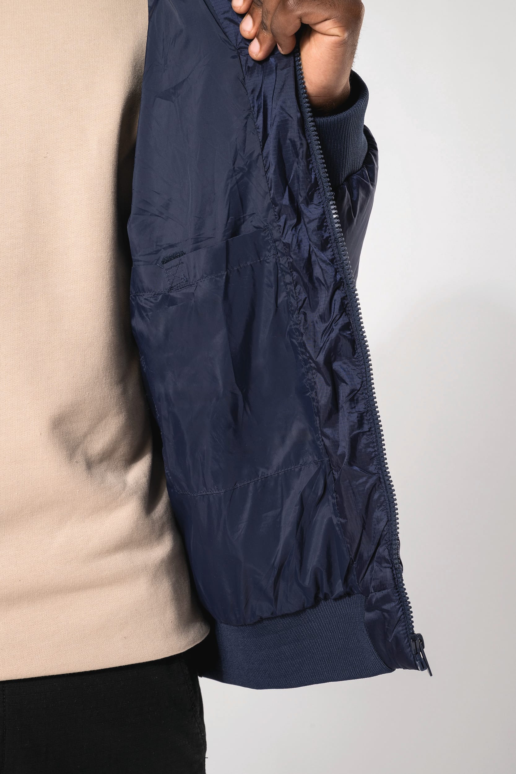 Veste unisexe ripstop recyclée à capuche - Image 10