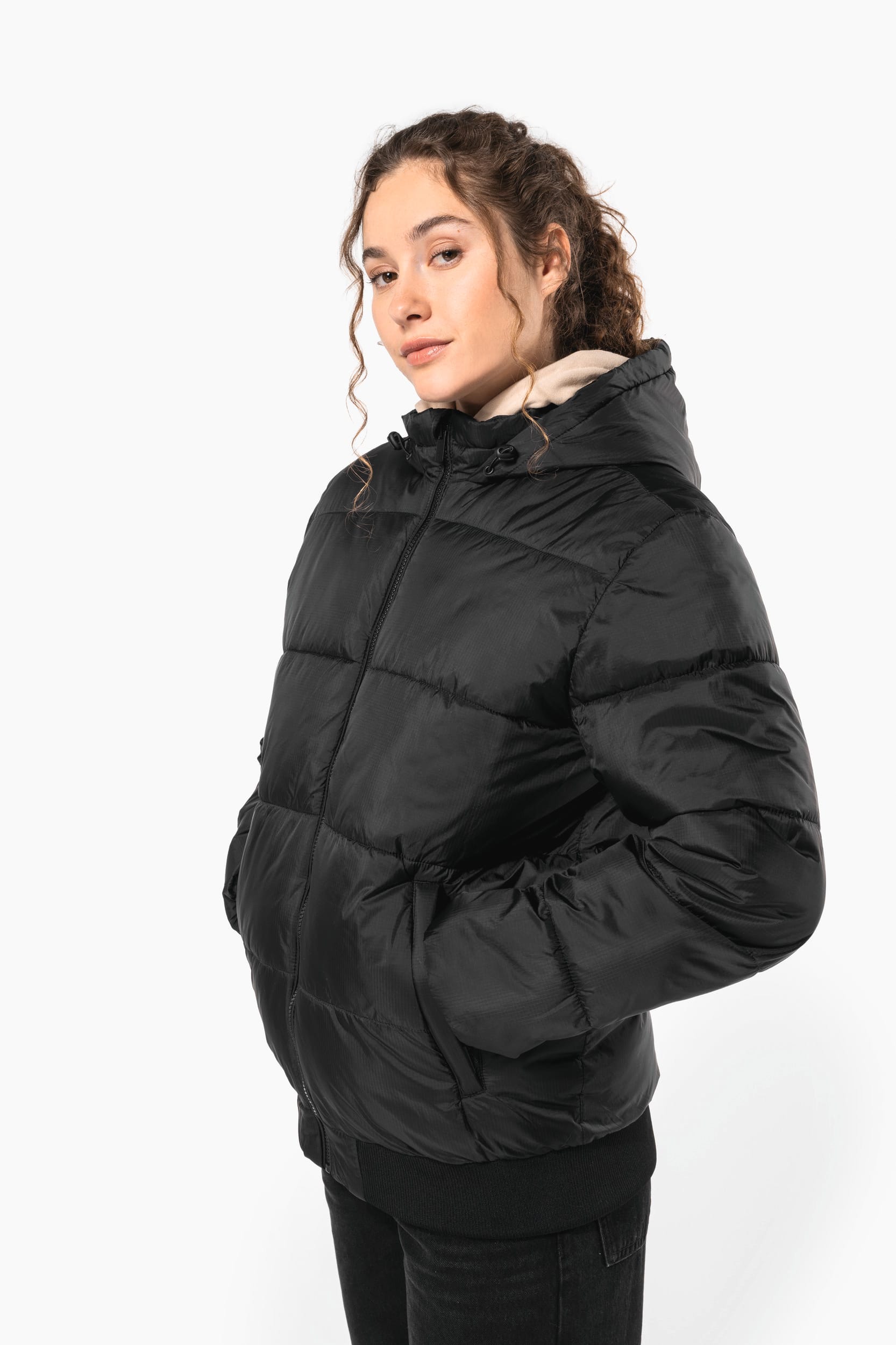 Veste unisexe ripstop recyclée à capuche - Image 2
