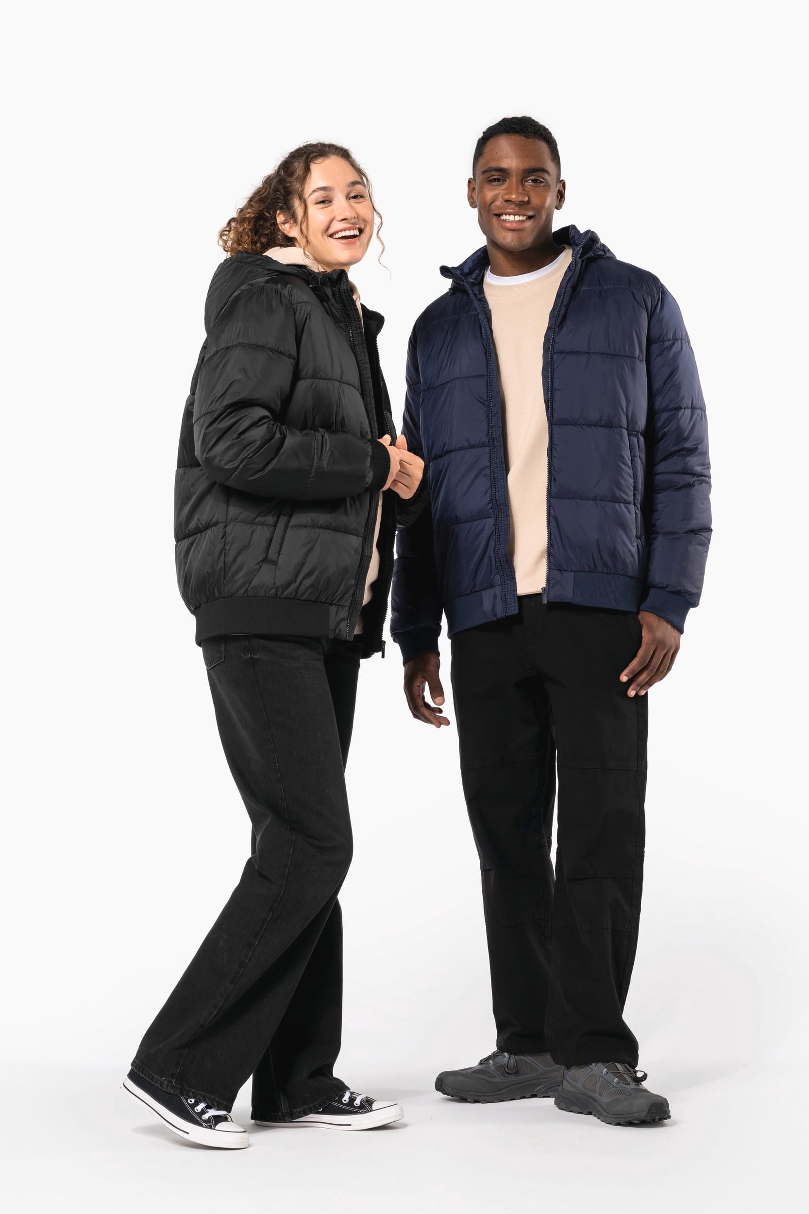 Blusão ripstop reciclado com capuz unissexo