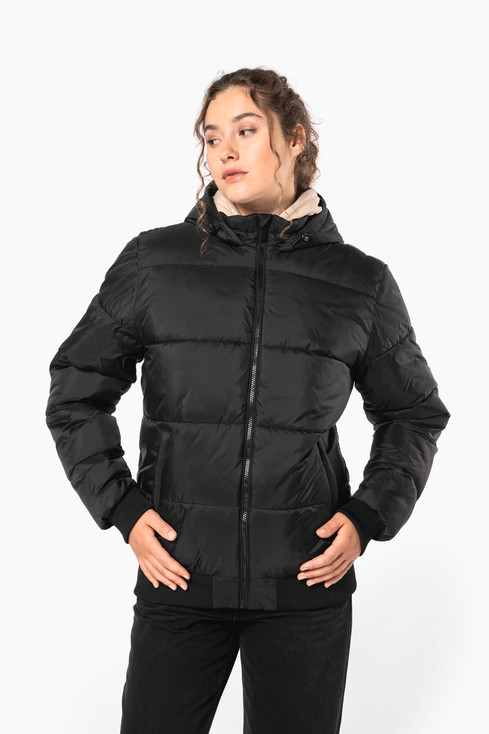 Veste unisexe ripstop recyclée à capuche - Image 15