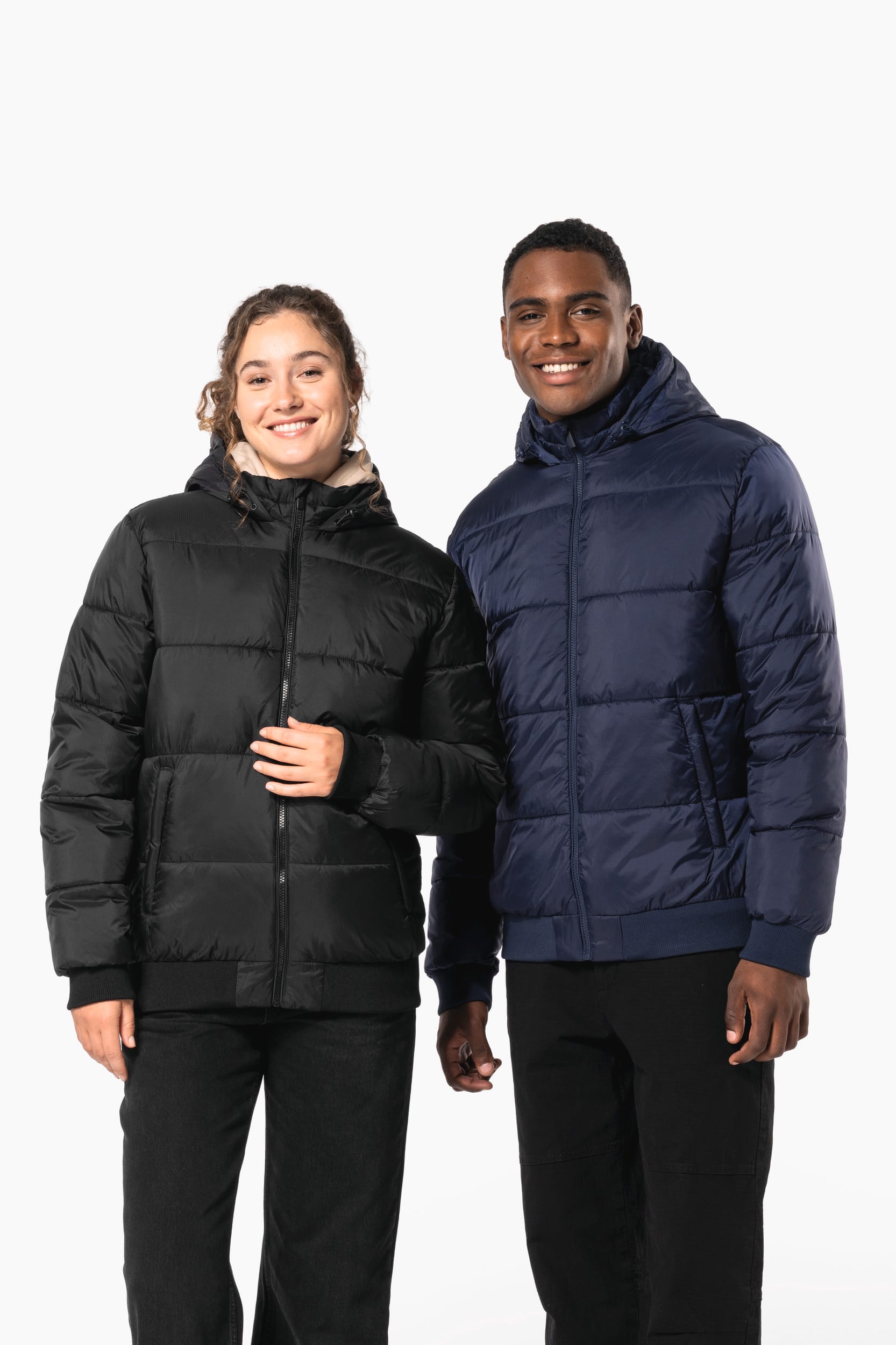 Veste unisexe ripstop recyclée à capuche - Image 1