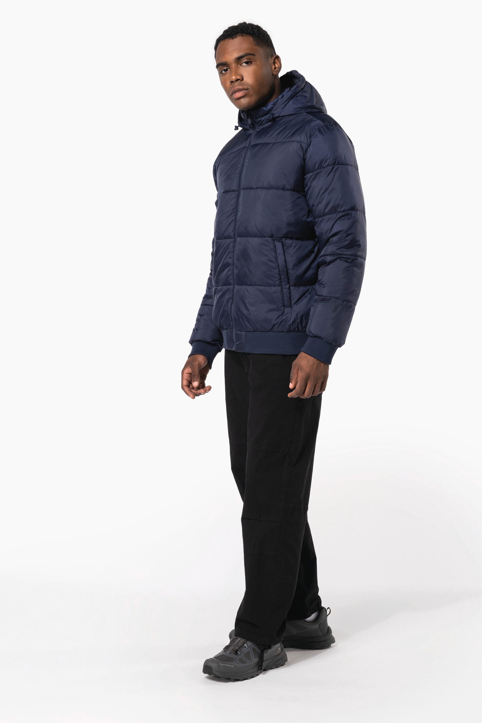 Veste unisexe ripstop recyclée à capuche - Image 17