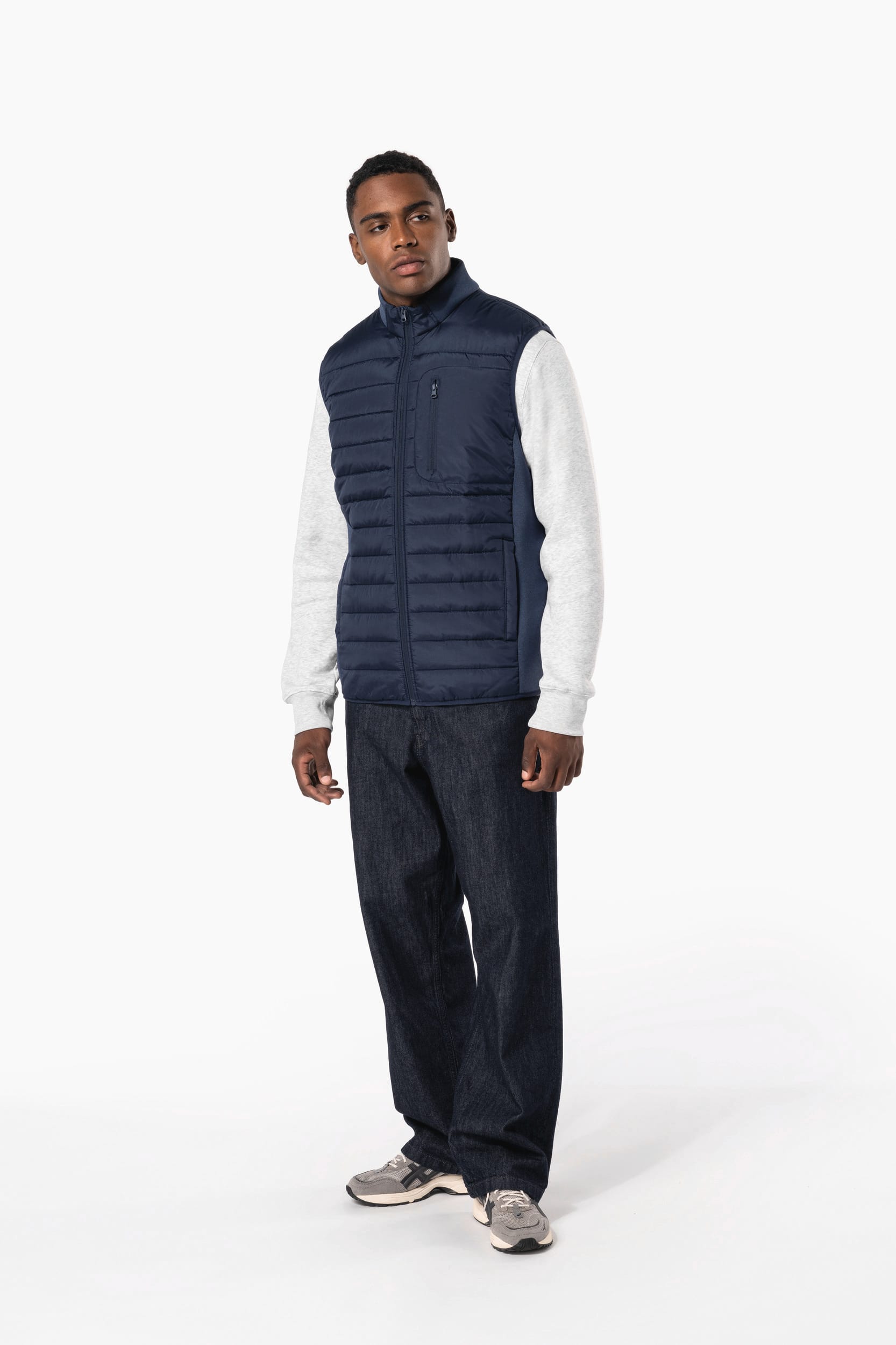 Colete bimatéria de homem