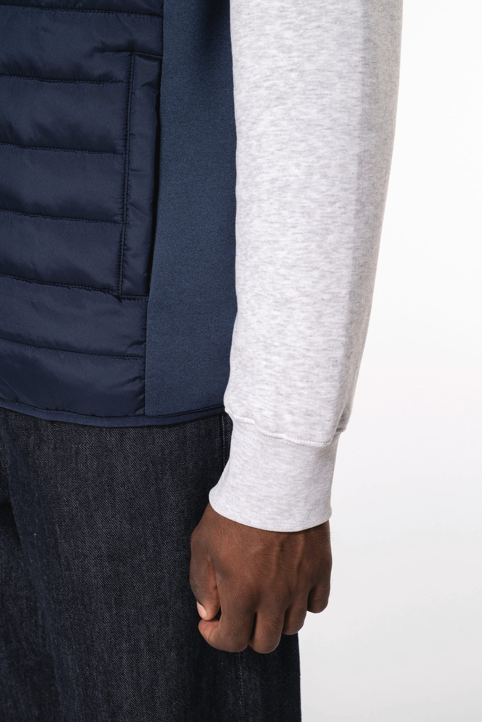 Colete bimatéria de homem