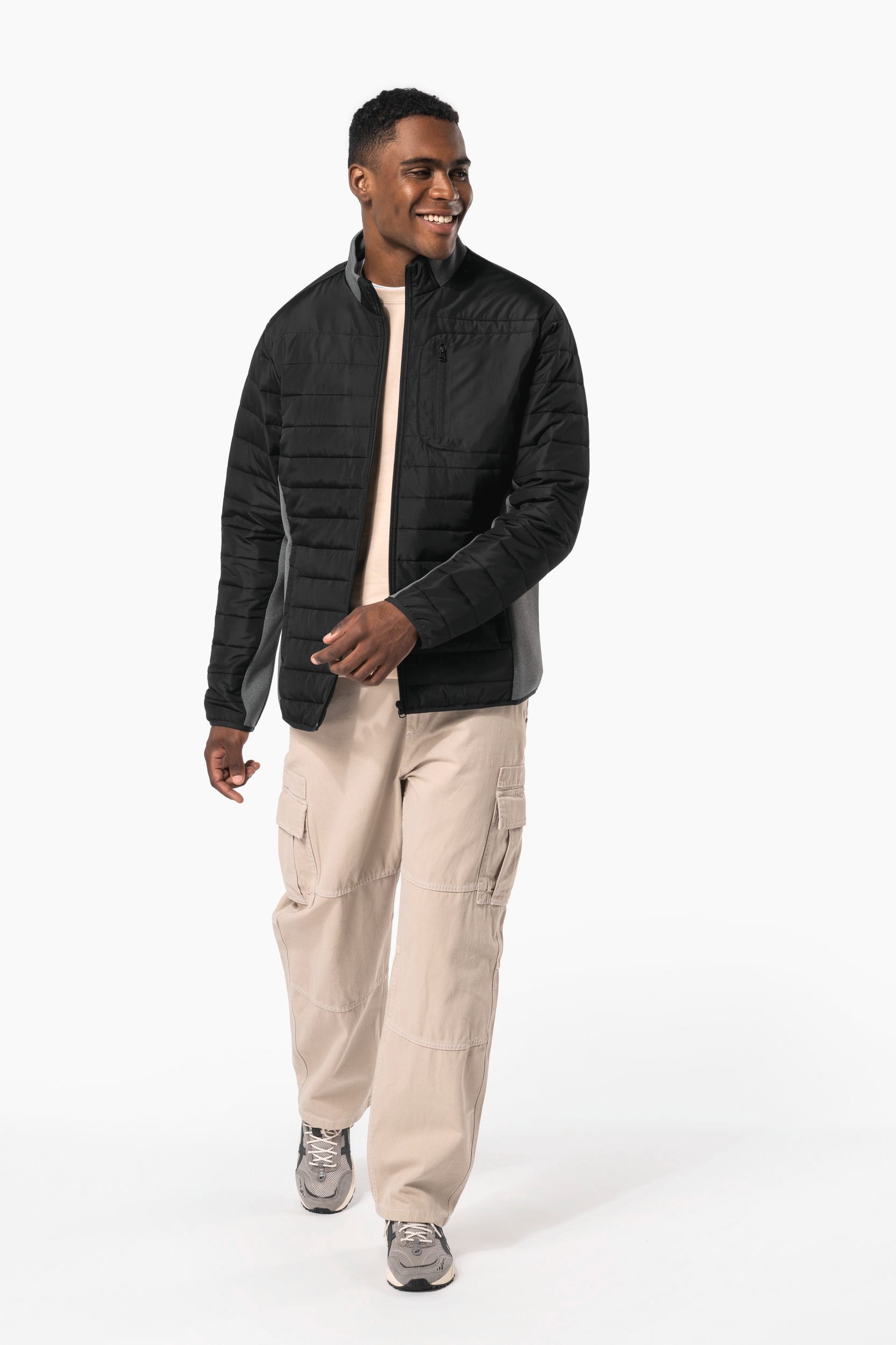 Veste bi-matière homme - Image 10