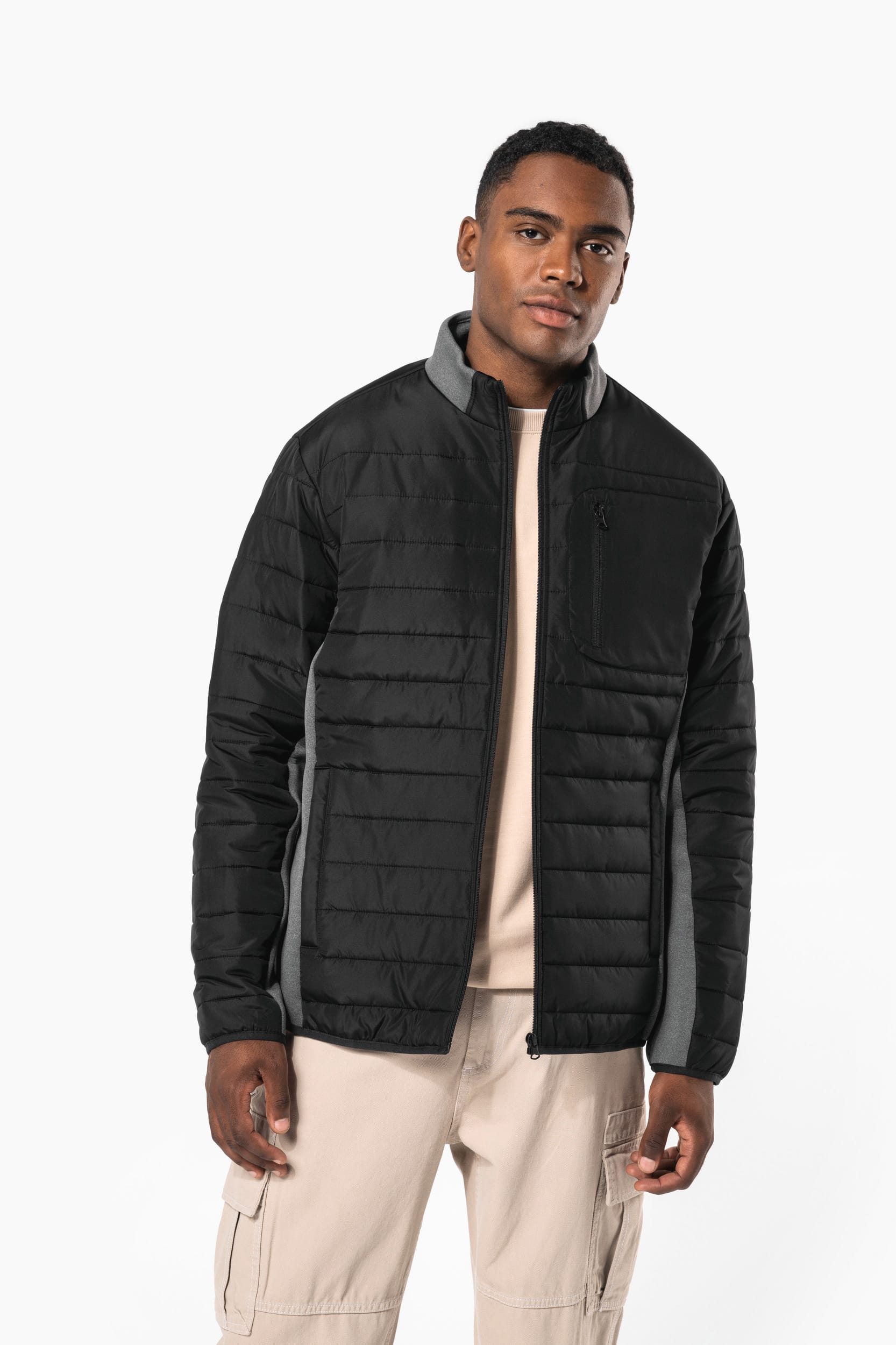 Veste bi-matière homme - Image 8