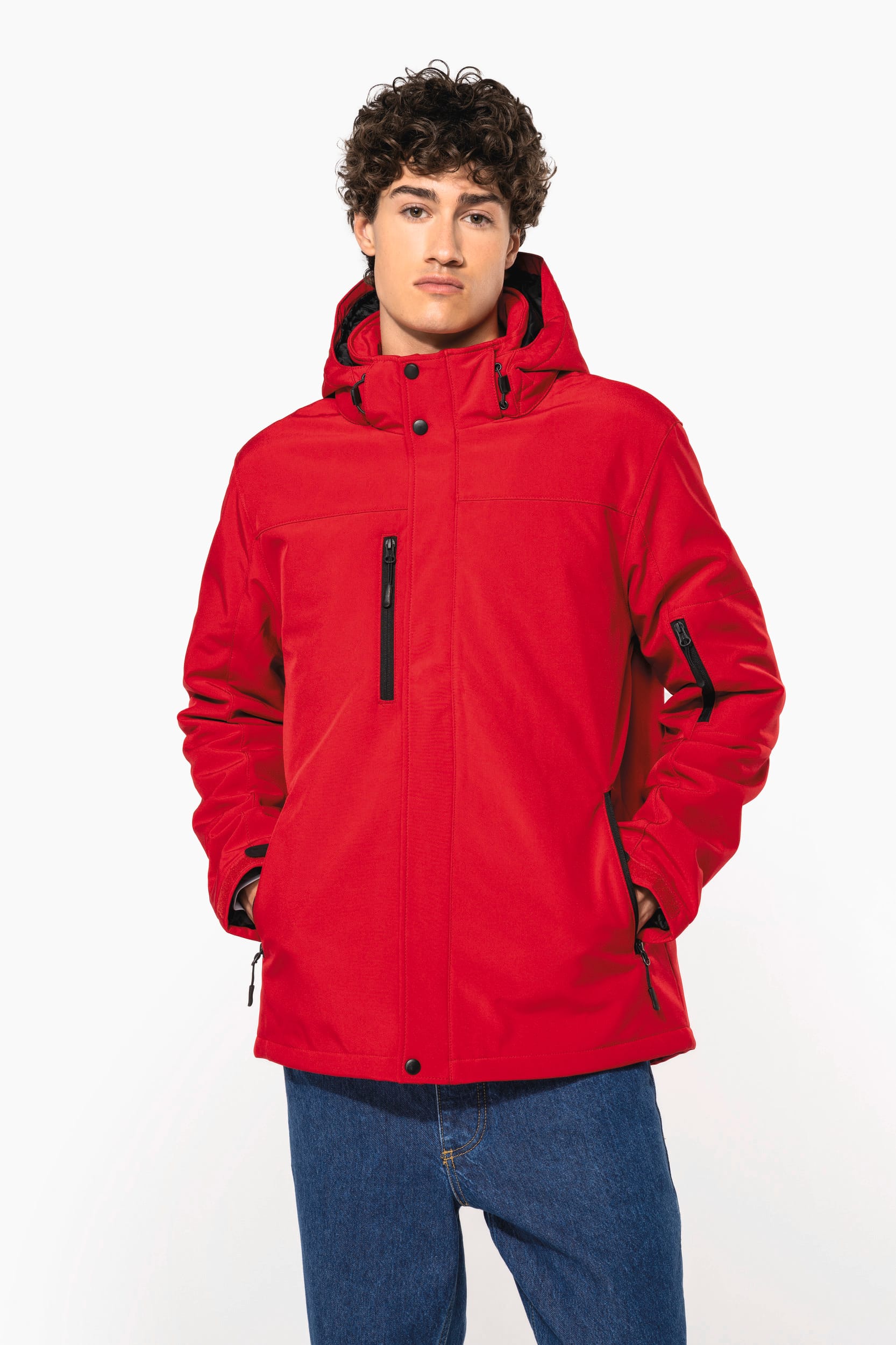 Parka softshell doublée capuche homme