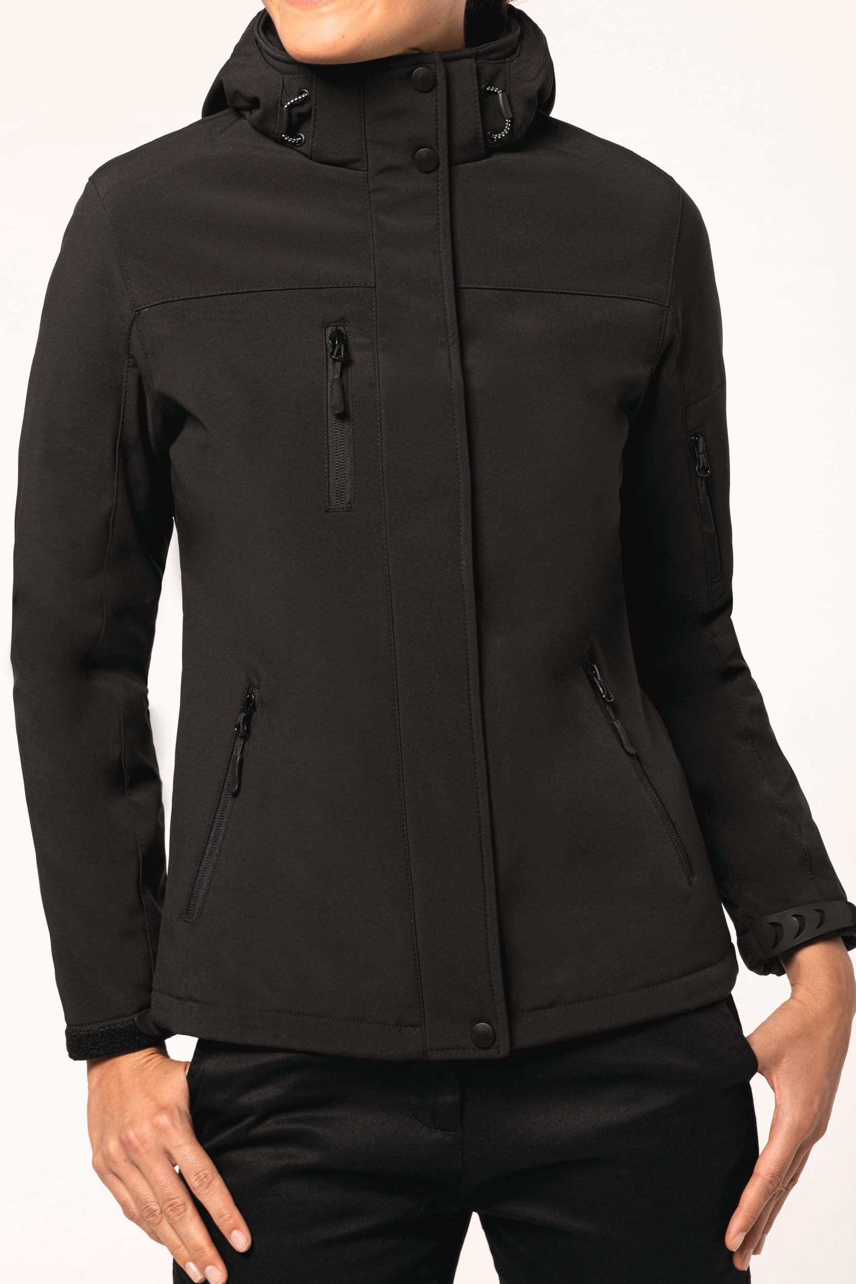 Parka softshell doublée capuche femme