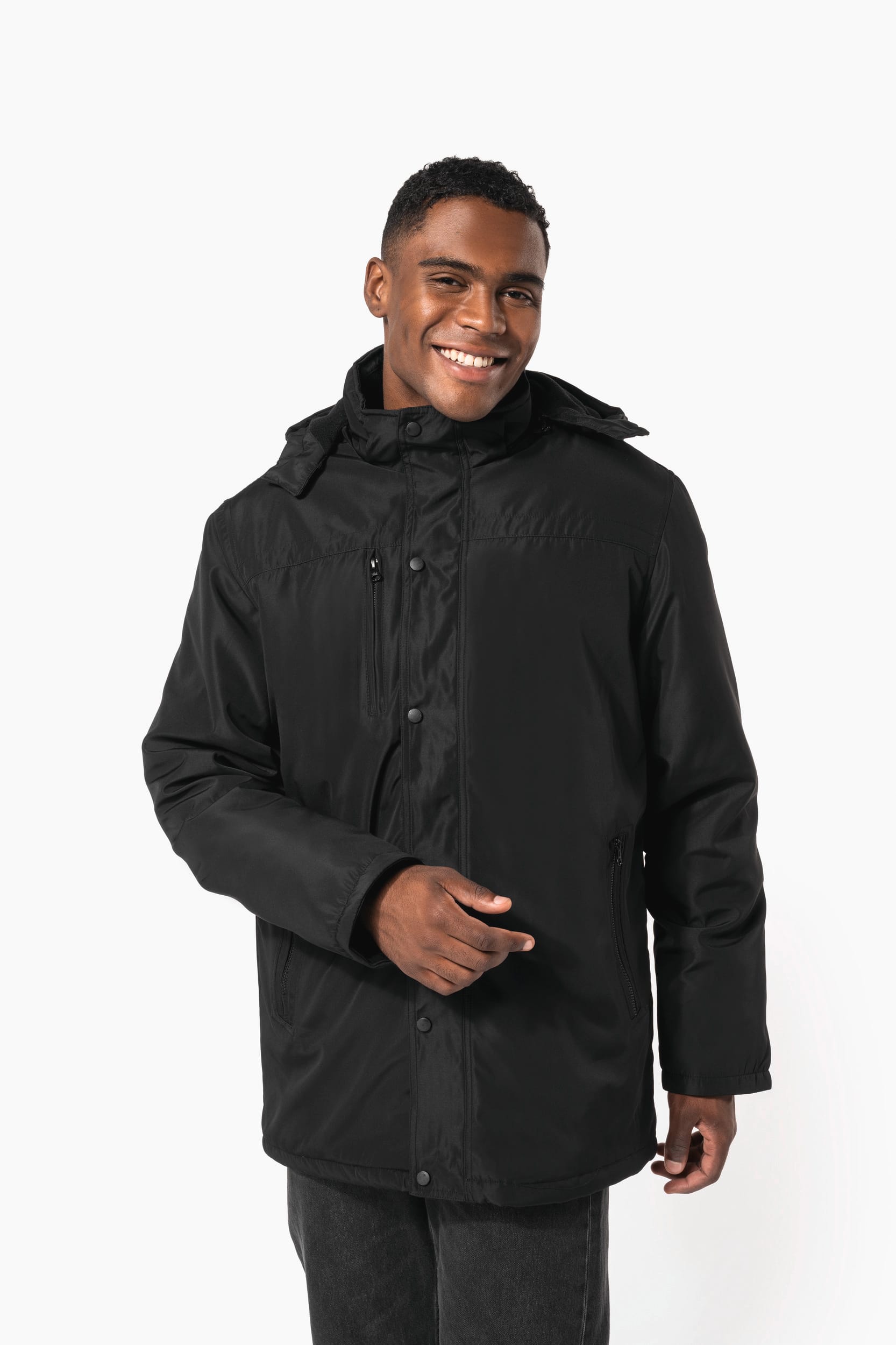 Parka avec capuche amovible homme - Image 1
