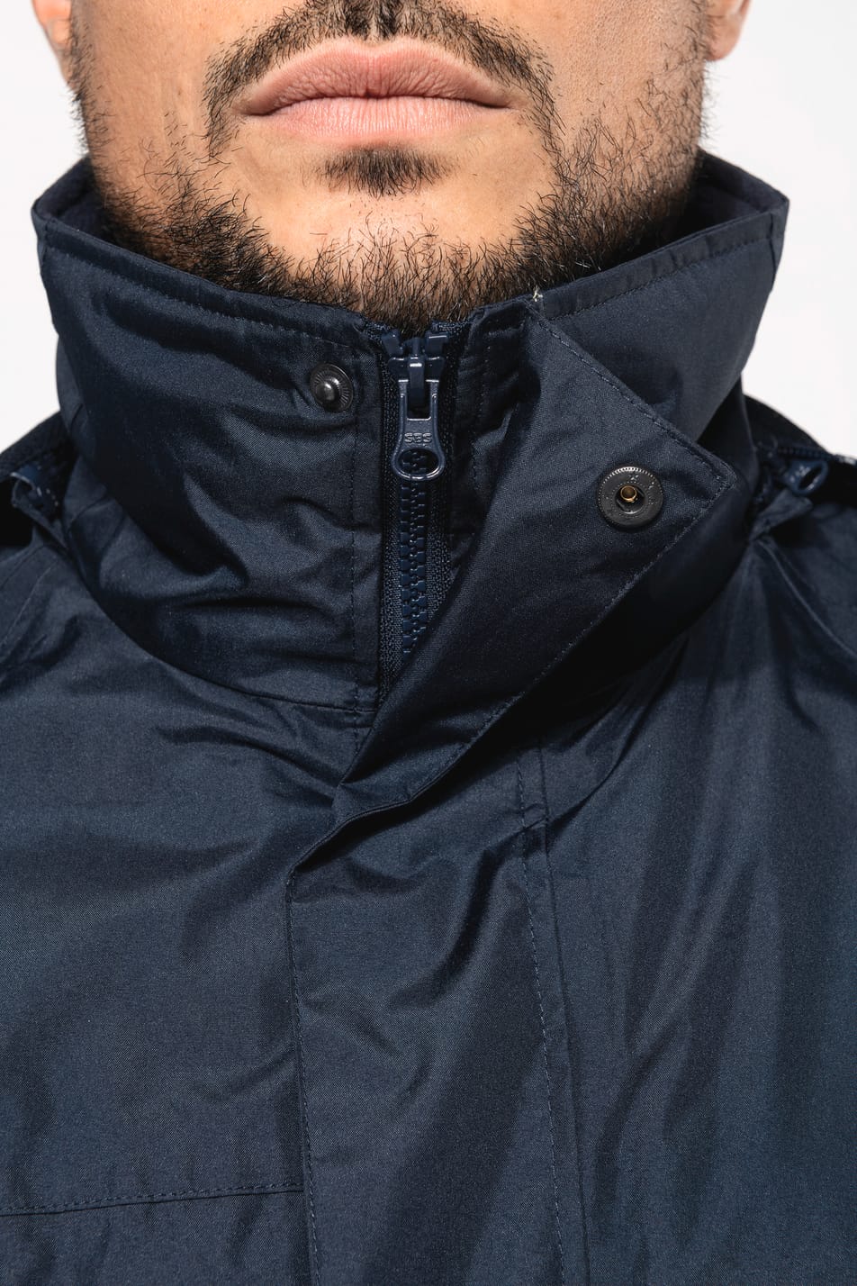 Parka homme 3 en 1, étanche coupe-vent et polaire.