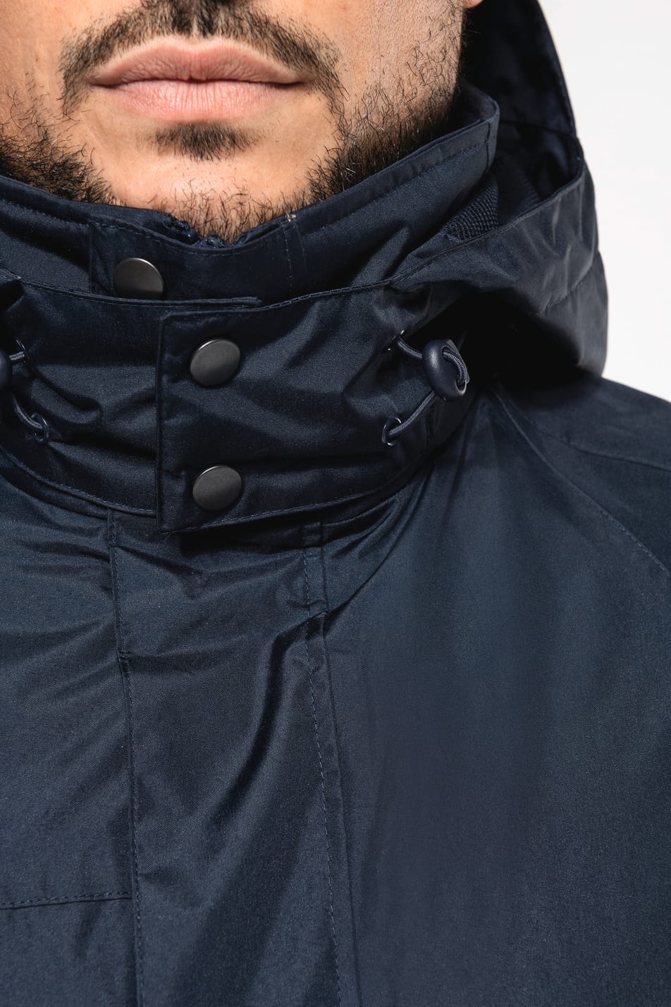 Parka homme 3 en 1, étanche coupe-vent et polaire.