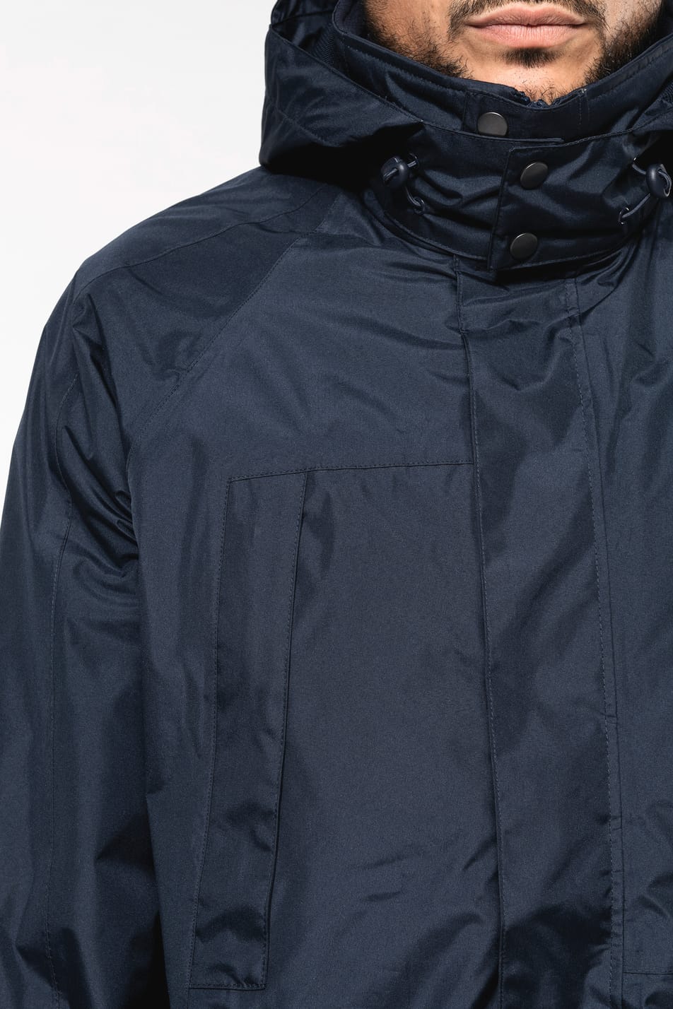 Parka homme 3 en 1, étanche coupe-vent et polaire.