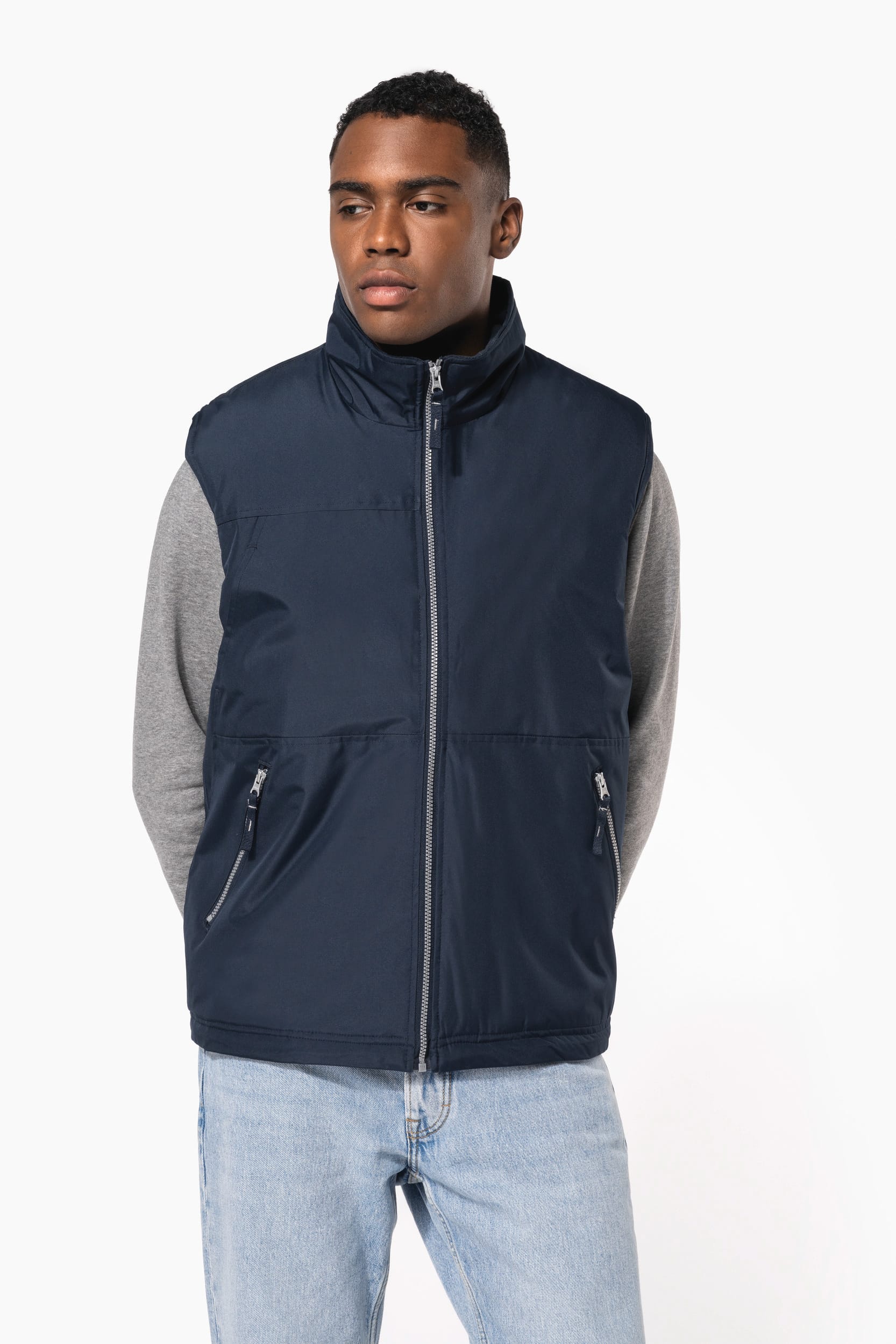 CHALECO CON FORRO POLAR HOMBRE