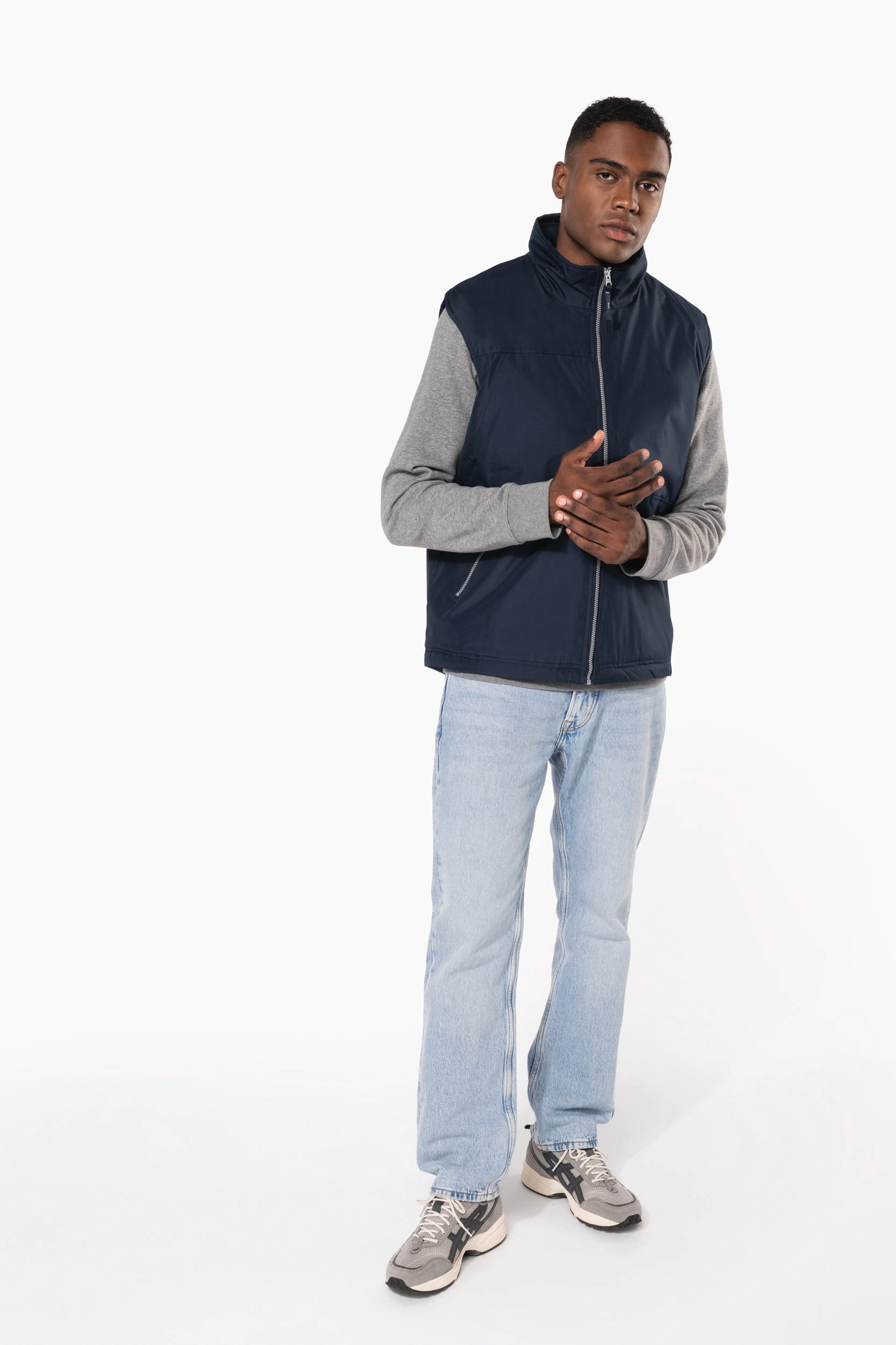 Colete forrado a polar de homem